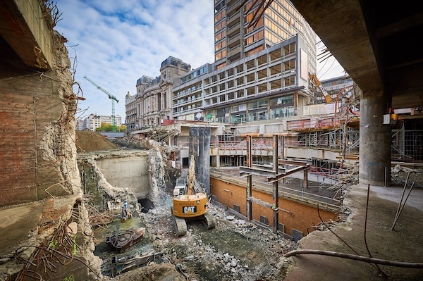 beeld werf Noorderlijn Antwerpen