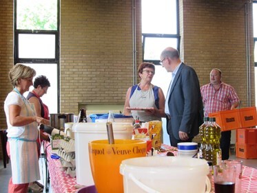 Minister Koen Geens ontbijt bij burgemeester