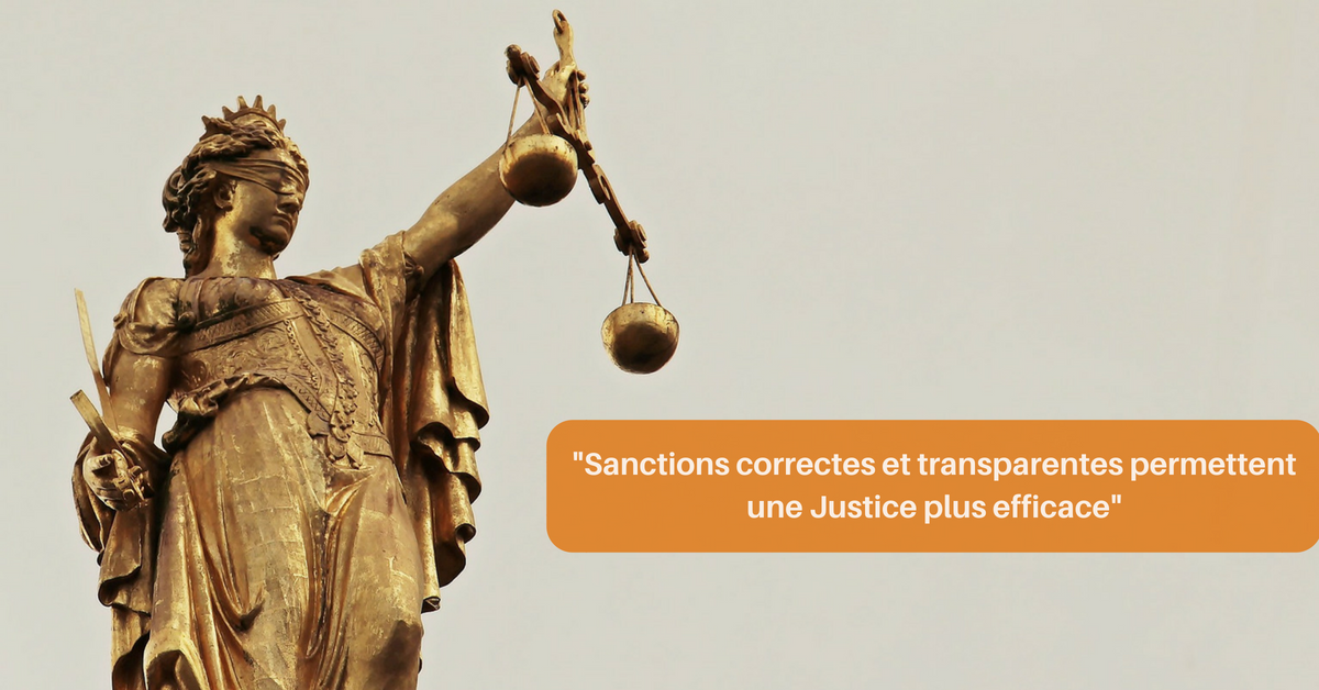 Nouveau Code pénal : des sanctions correctes et transparentes permettent une Justice plus efficace