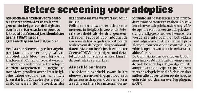 ​Betere screening voor adopties