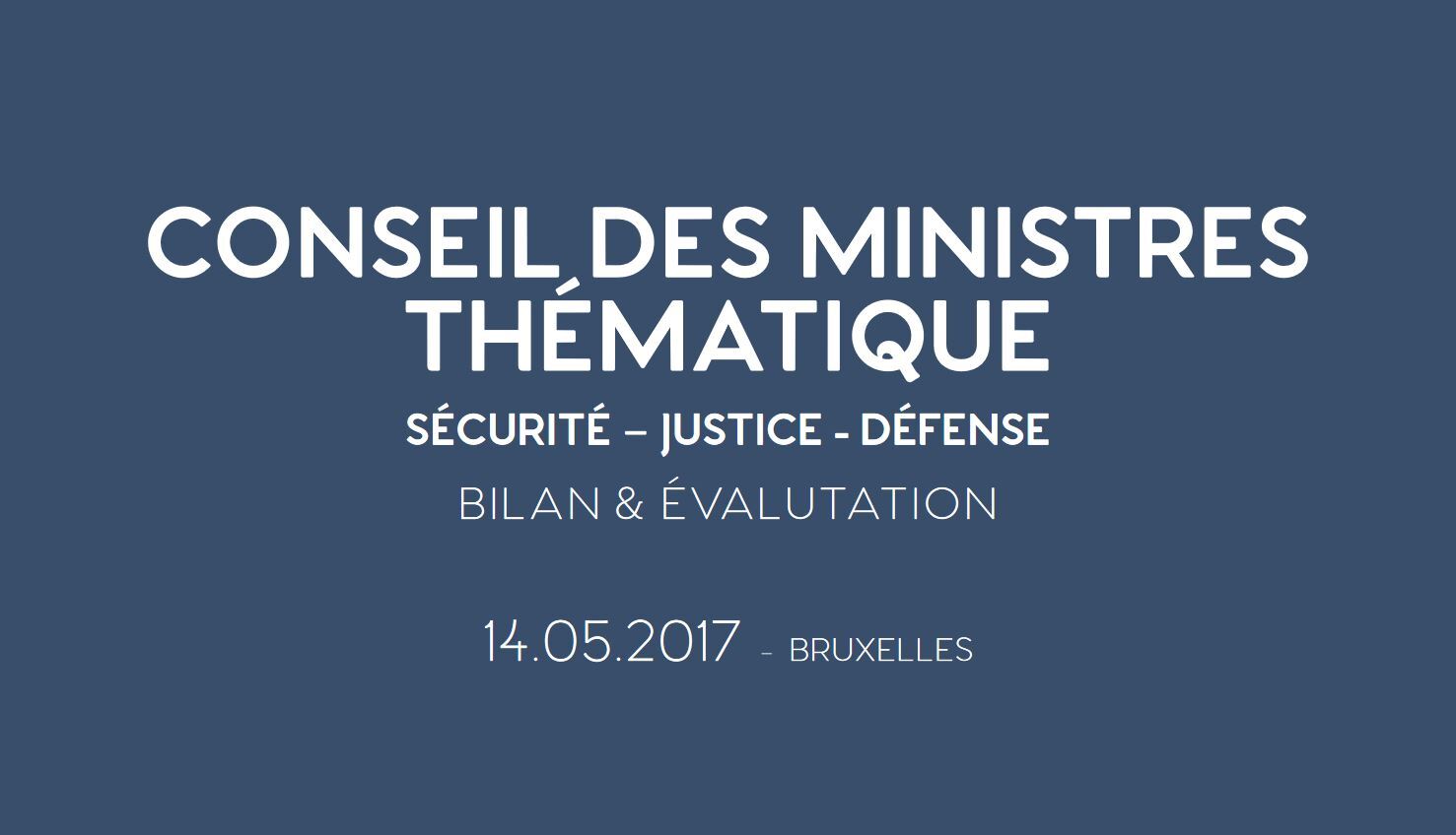 Conseil des Ministres thématique