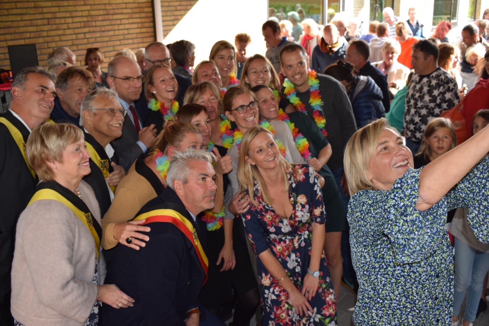 Opening nieuwe school Sint-Agatha-Rode in aanwezigheid van Ministers Crevits en Geens