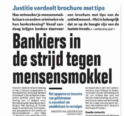 ​Bankiers in de strijd tegen mensensmokkel 