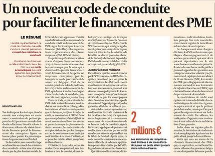 ​Un nouveau code de conduite pour faciliter le financement des PME