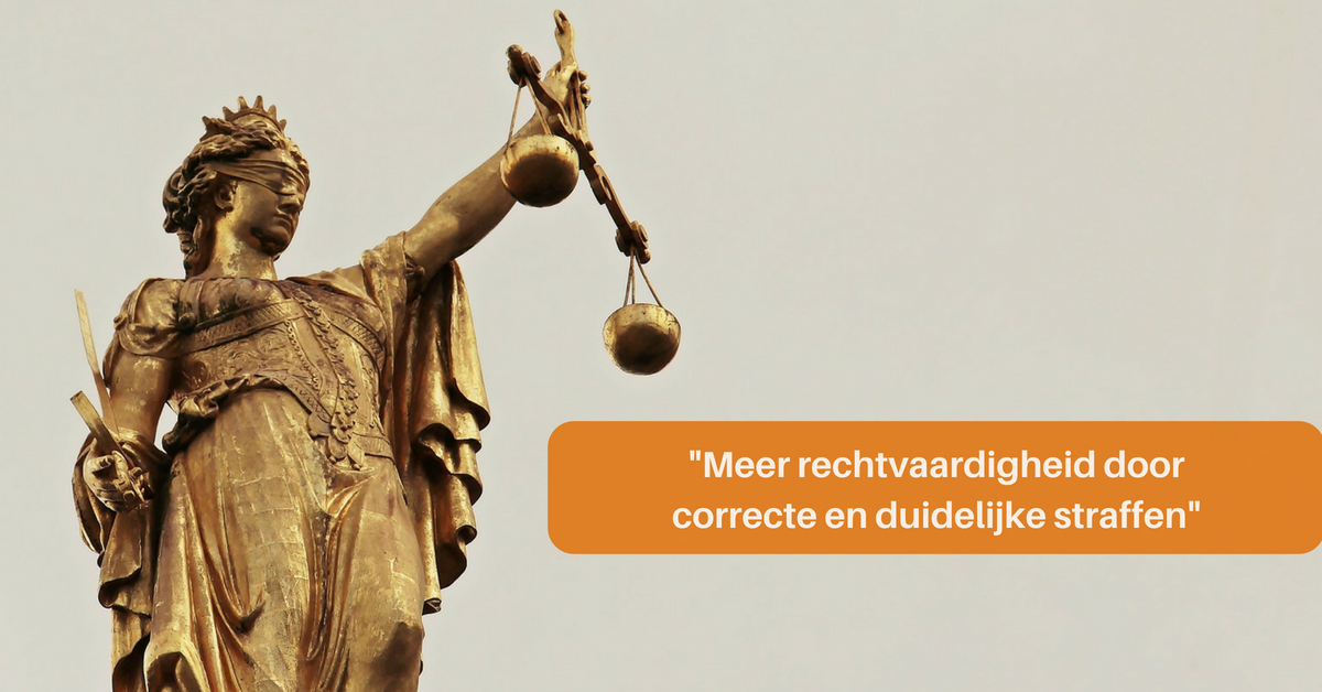 Nieuw Strafwetboek: correcte en duidelijke sanctionering zorgt voor meer rechtvaardigheid