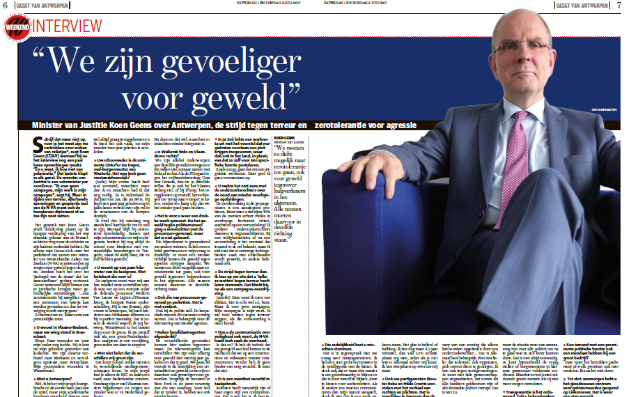 "We zijn gevoeliger voor geweld"