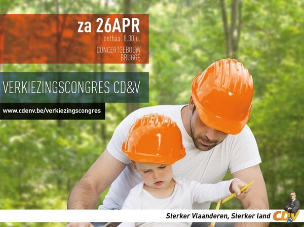 Verkiezingscongres CD&V 26 april in Brugge 