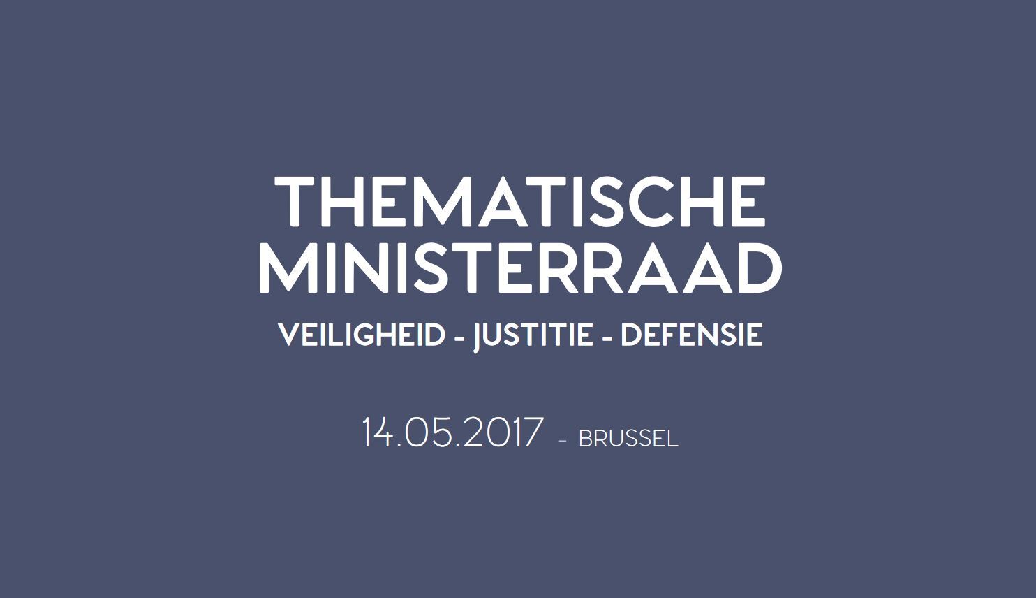 Thematische ministerraad