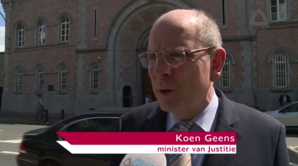 Minister Geens op gevangenisbezoek in Gent