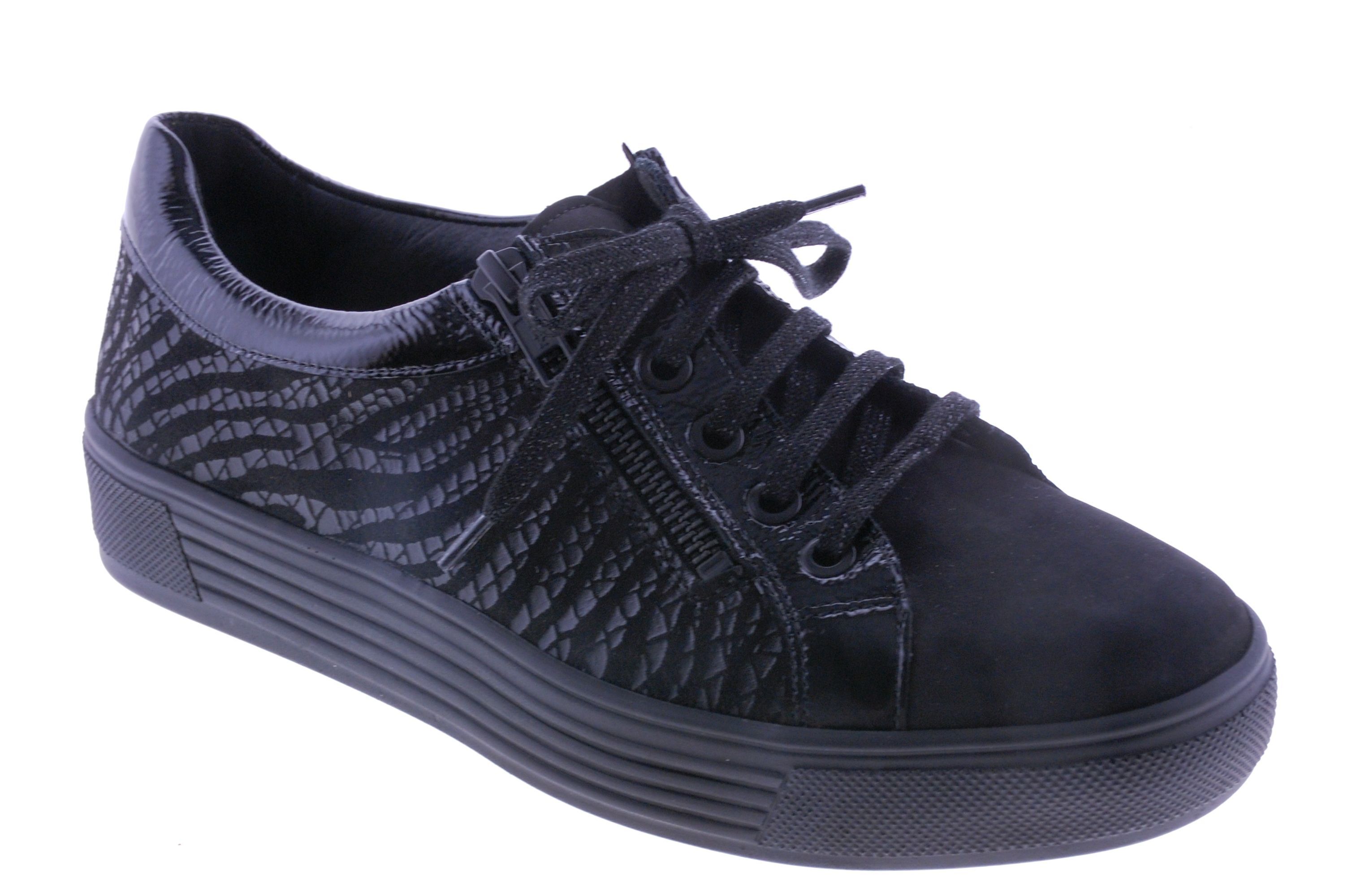 Solidus - Sneaker - Lak - Zwart