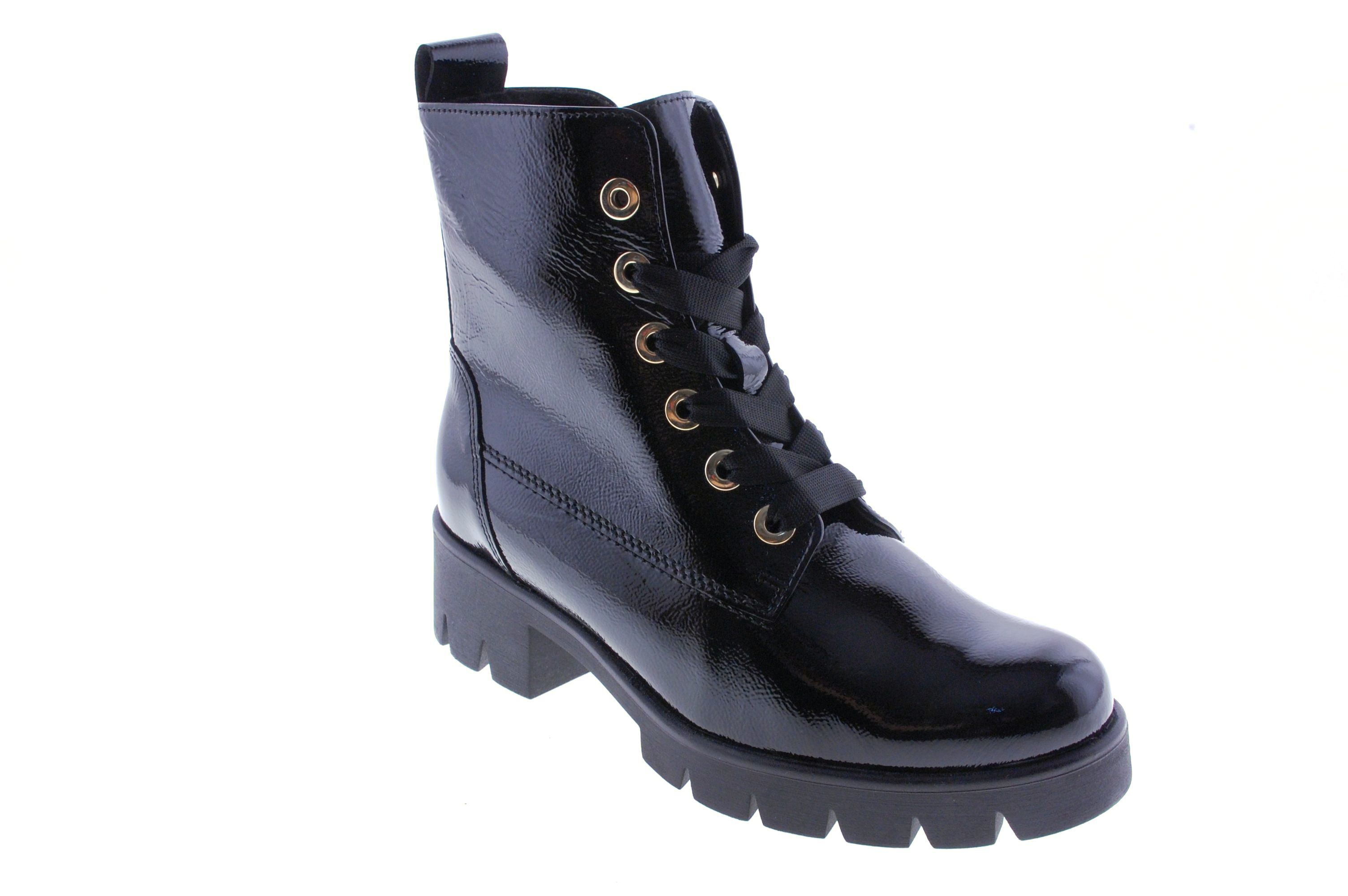 Gabor - Enkellaars - Lak - Zwart