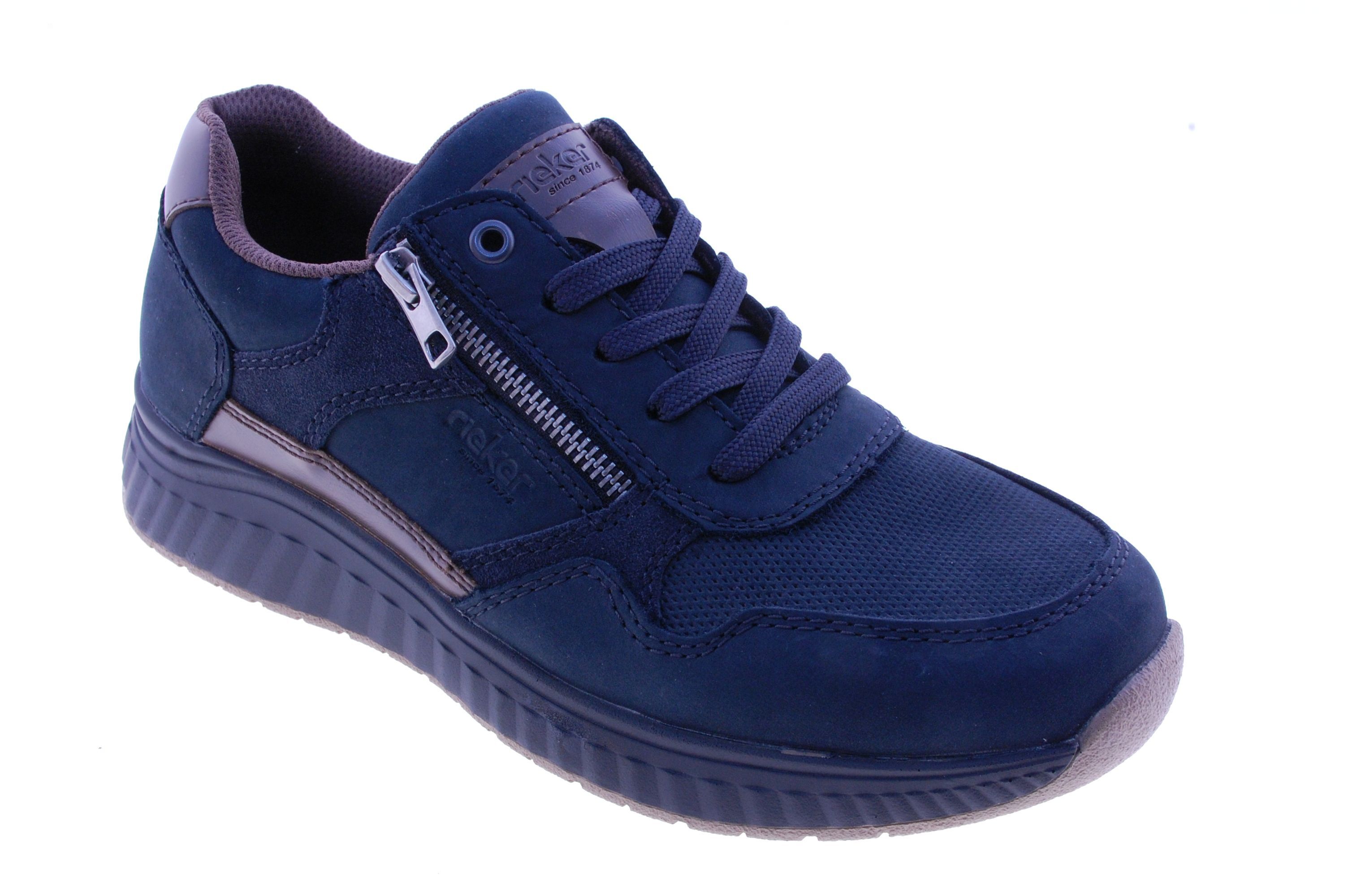 Rieker - Sneaker - Nubuck - Zwart
