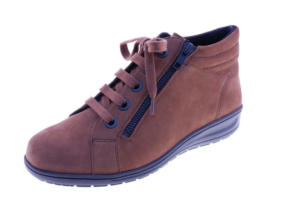 Solidus - Enkellaars - Nubuck - Cognac