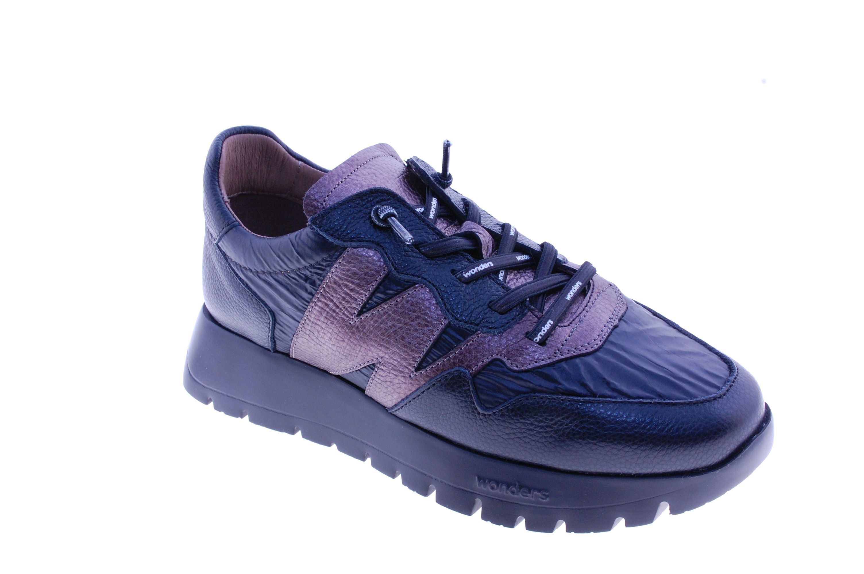 Wonders - Sneaker - Leder - Zwart