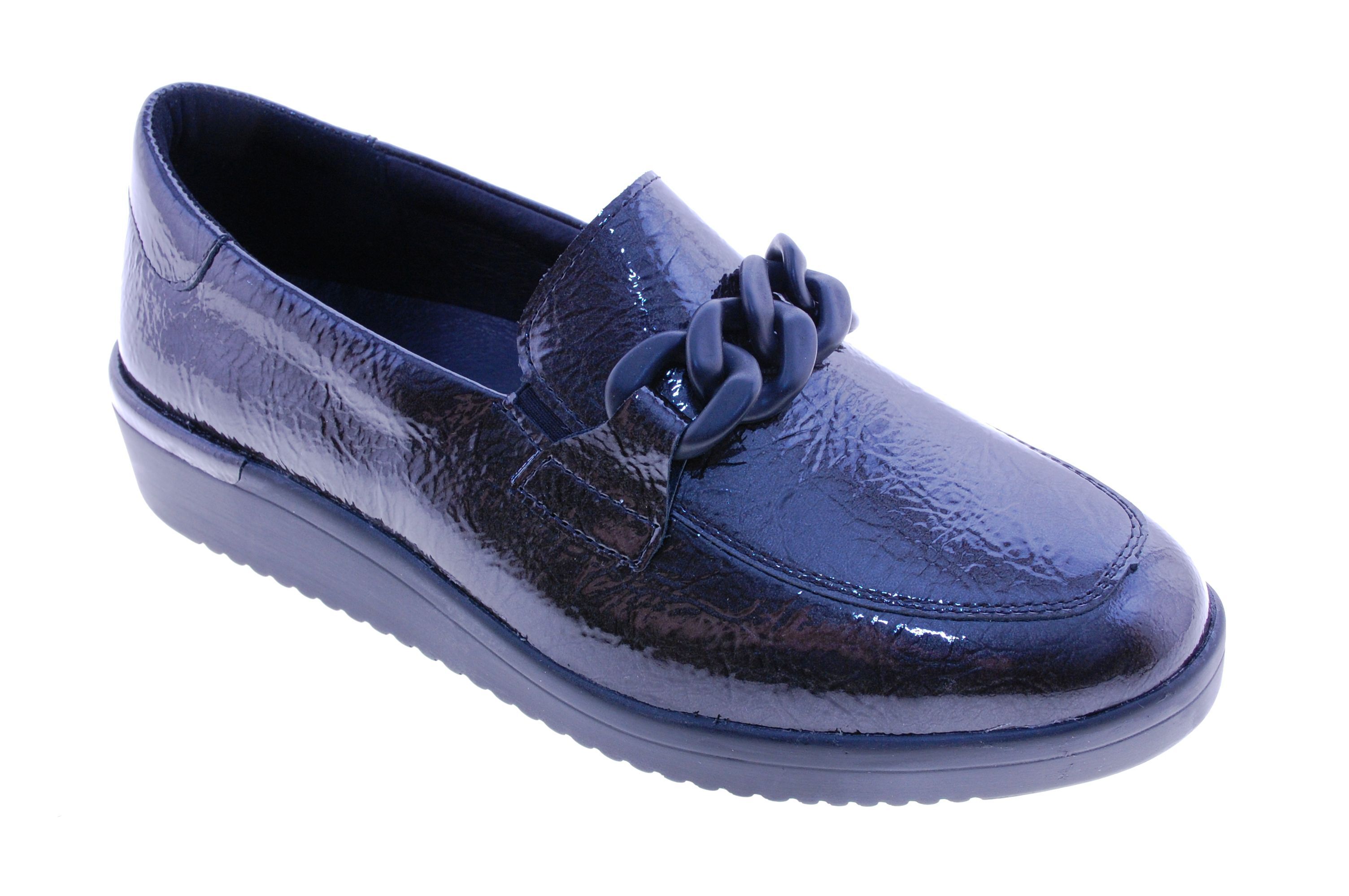 Solidus - Mocassin / Slip On - Lak - Grijs