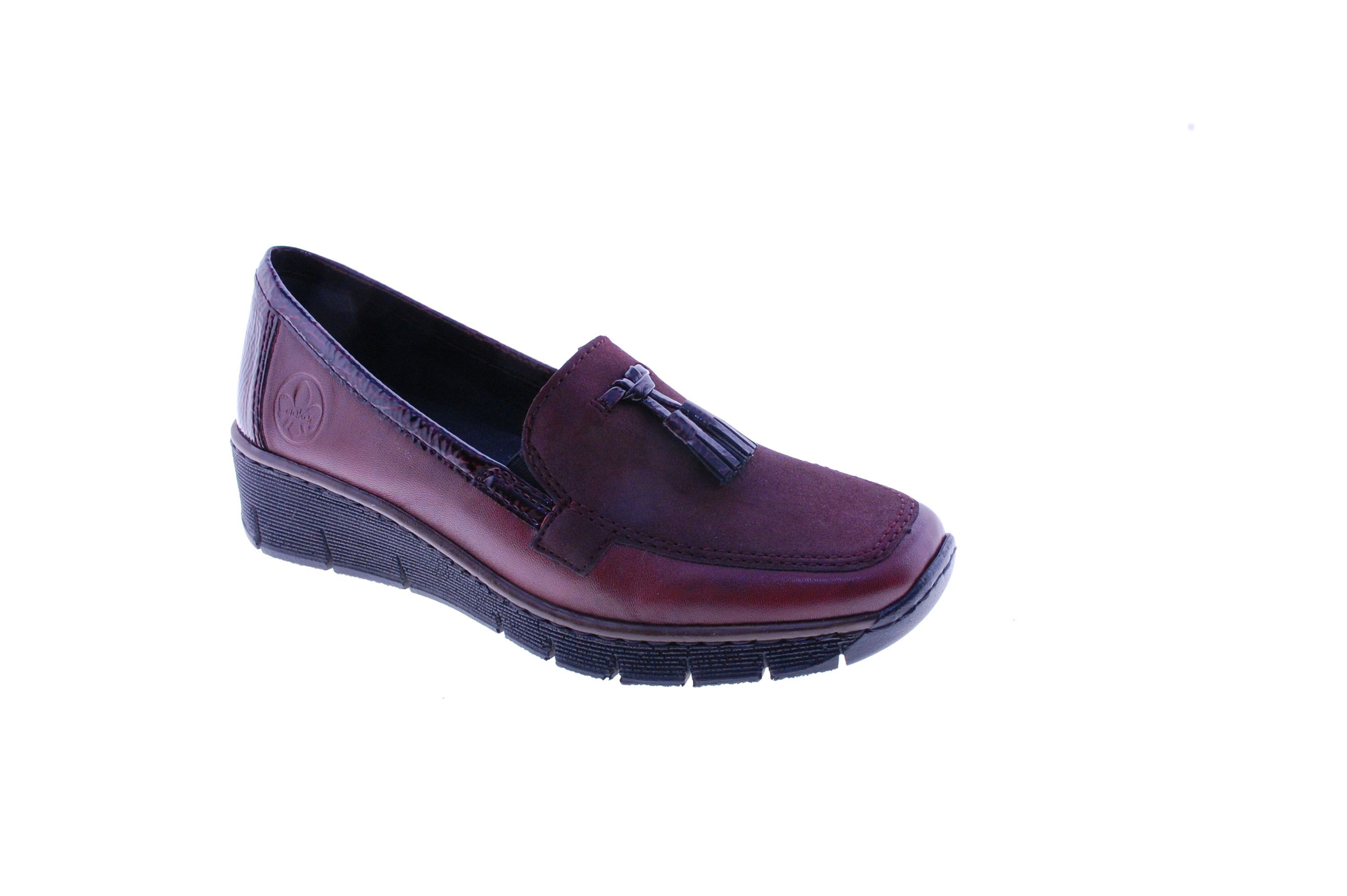 Rieker - Mocassin / Slip On - Leder - Bordeaux