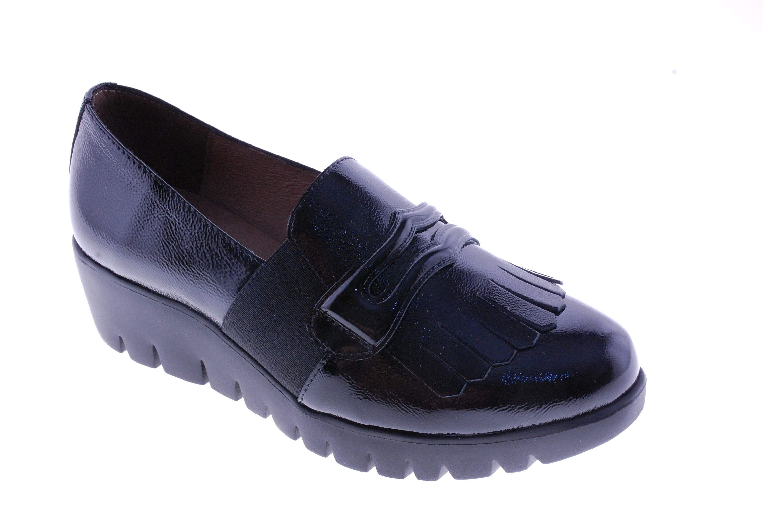 Wonders - Mocassin / Slip On - Lak - Zwart