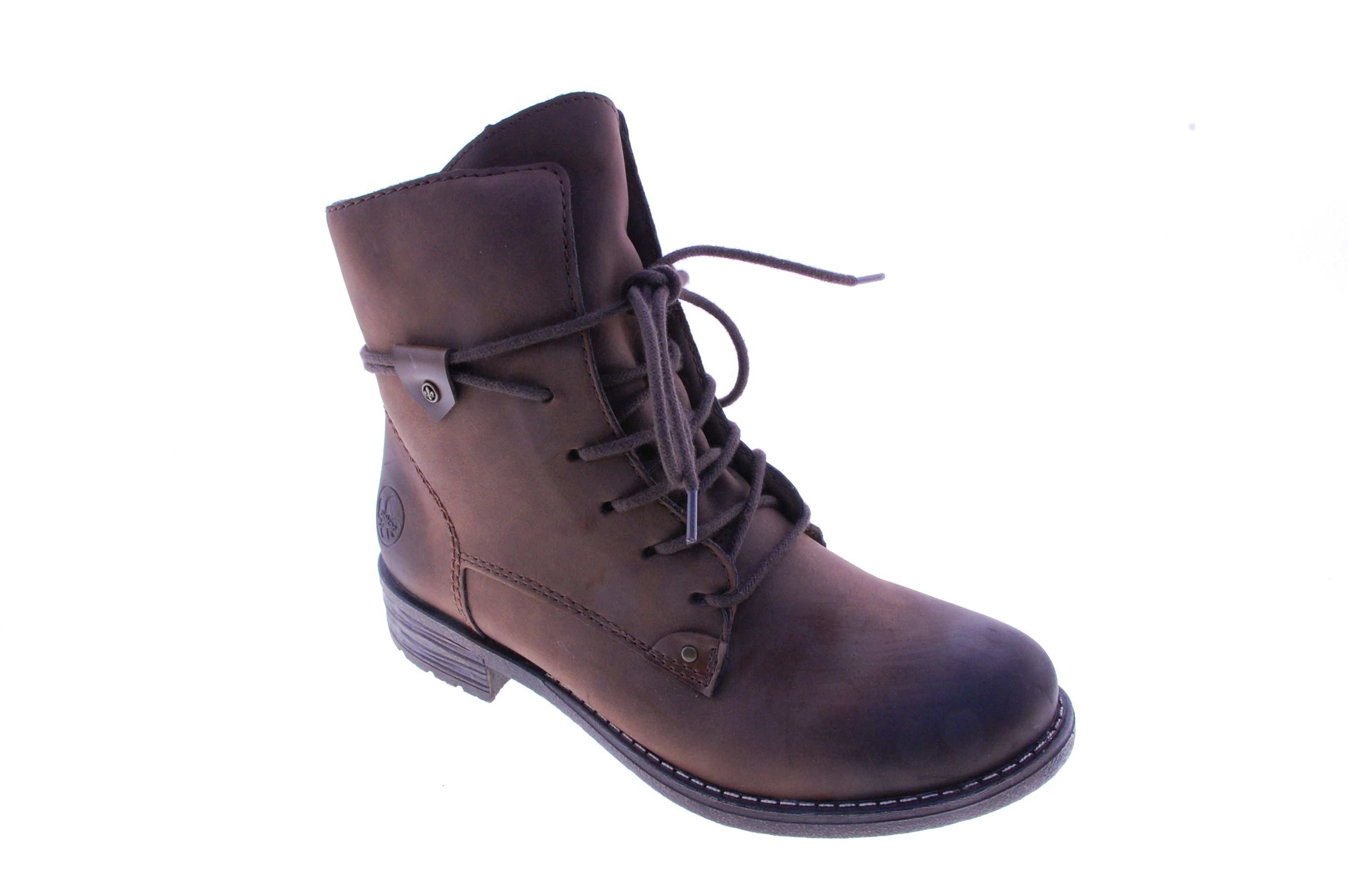 Rieker - Enkellaars - Vetleder - Bruin