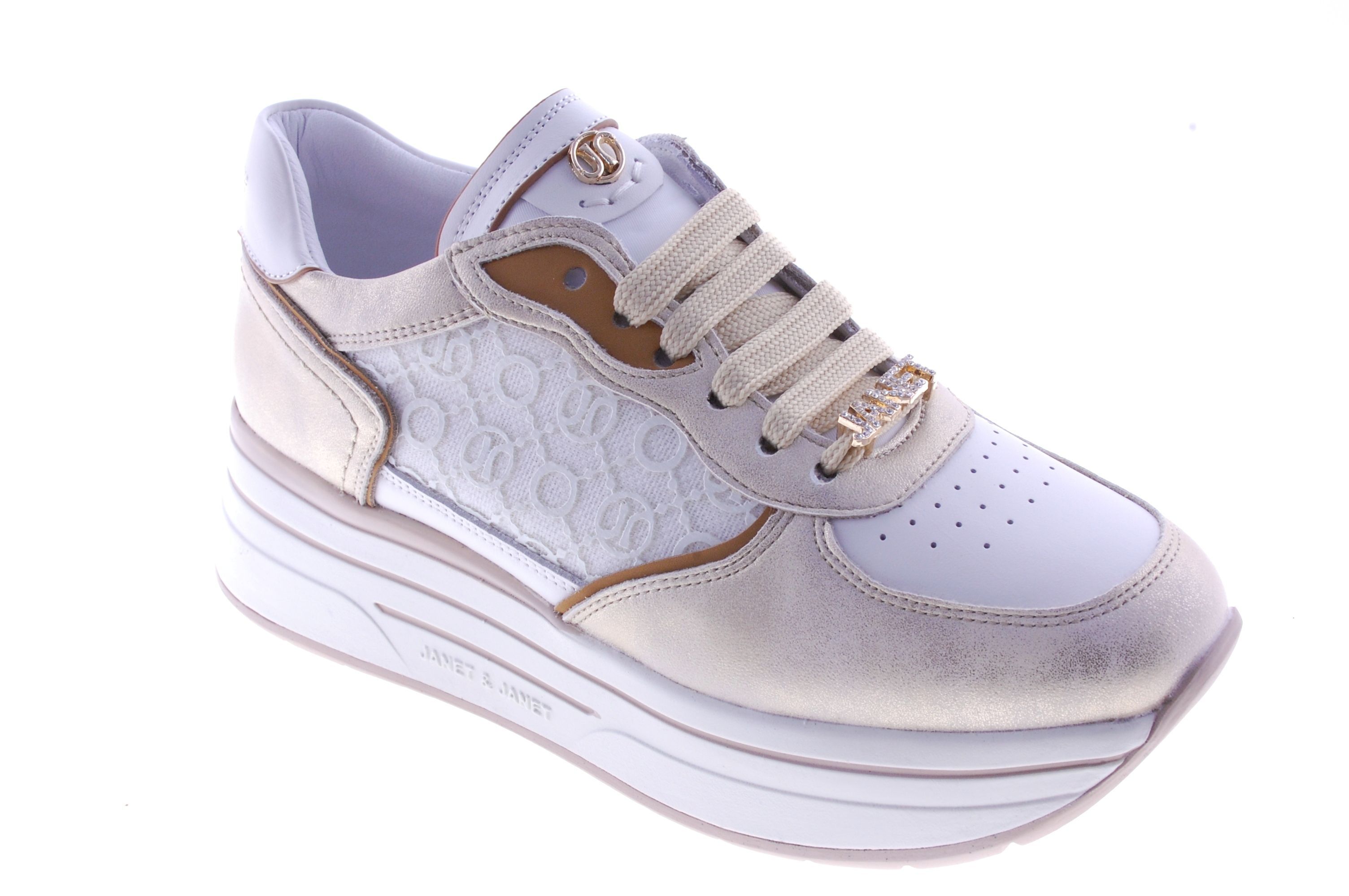 Janet&Janet - Sneaker - Leder - Goud