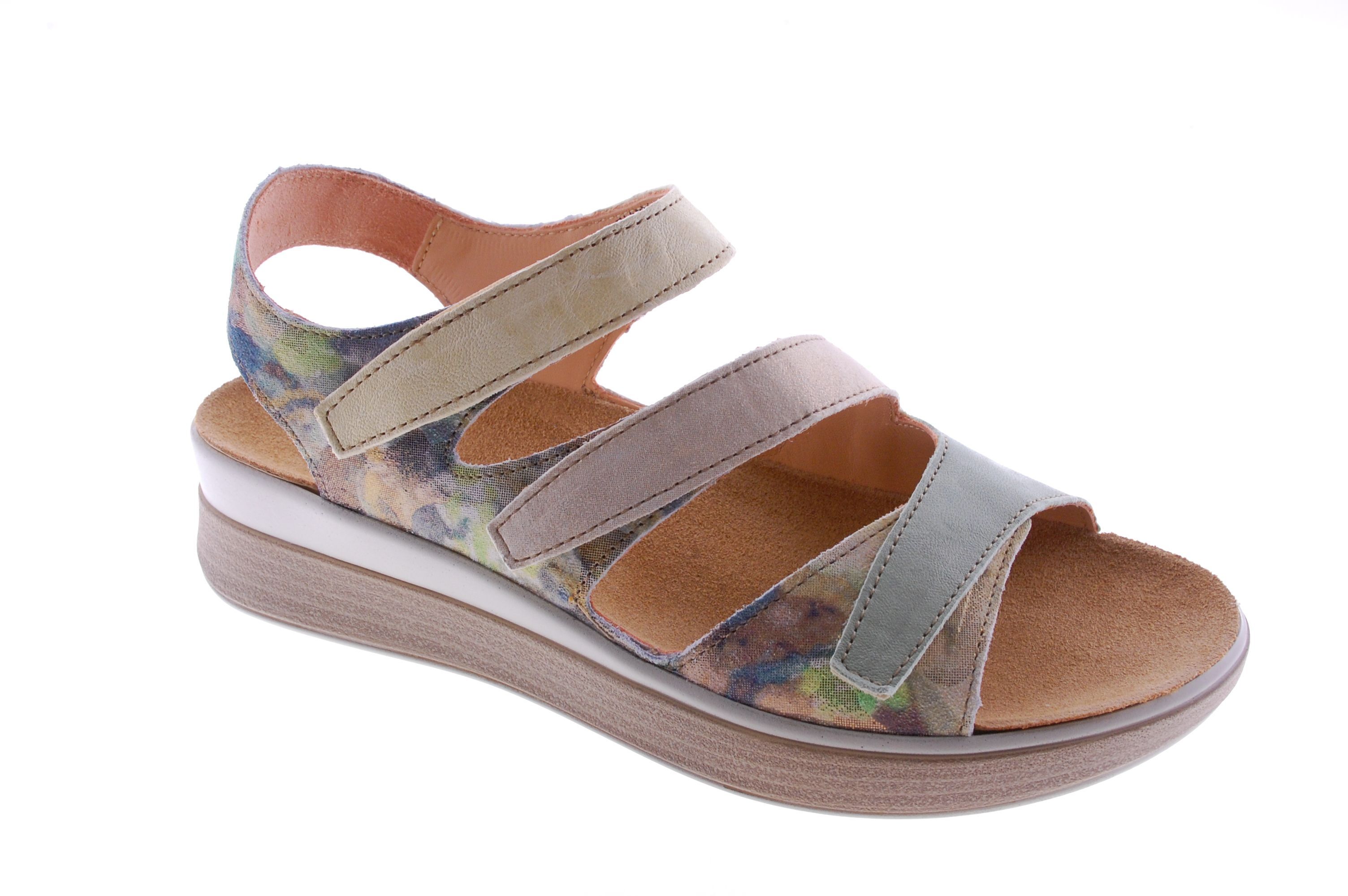 Think - Sandaal - Leder - Groen