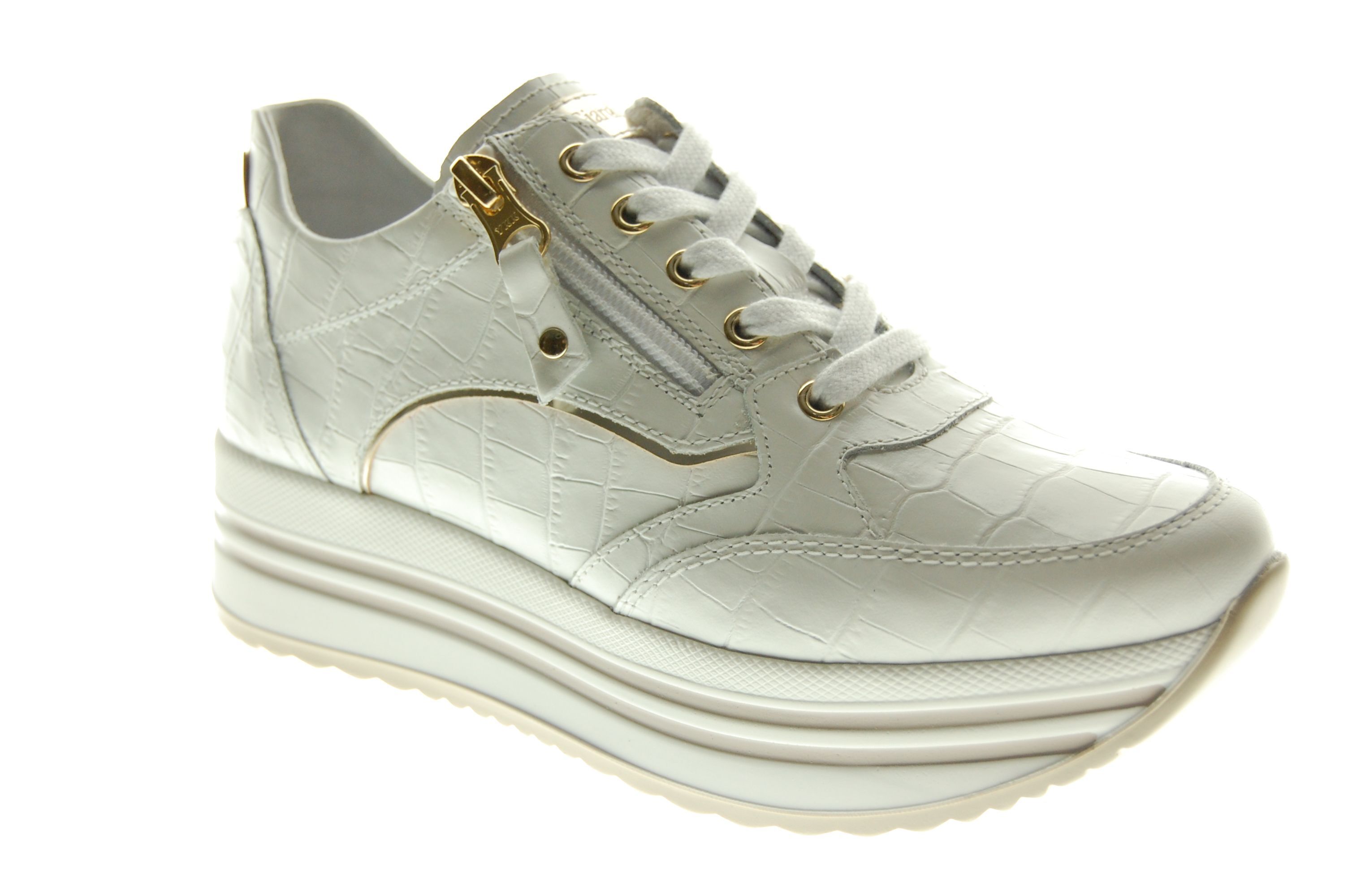 Nero Giardini Sneakers laag wit / goud - Vergelijk prijzen