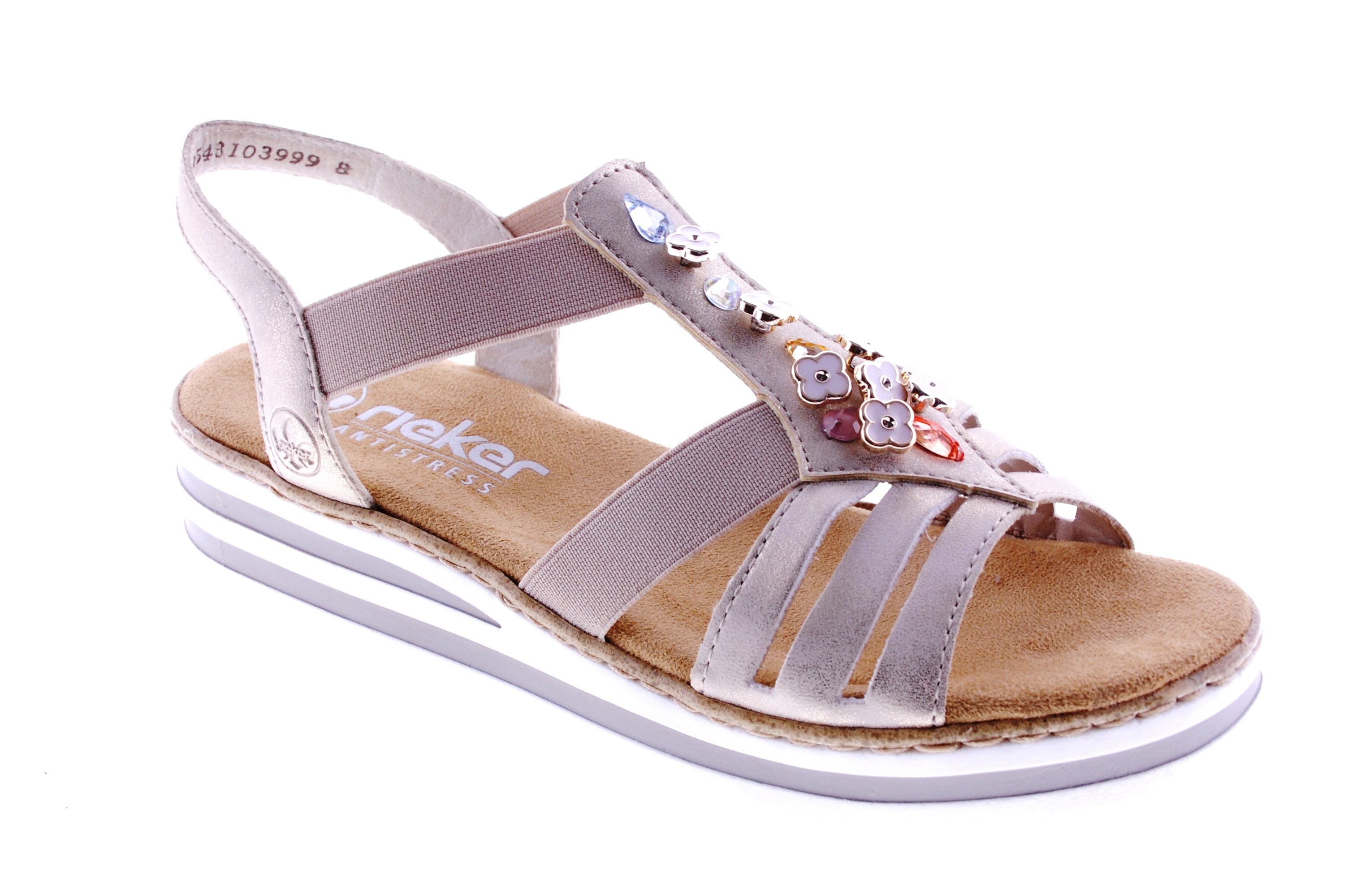 Rieker - Sandaal - Hightech Pu - Goud