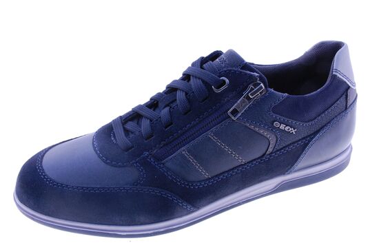 Geox - Sneaker - Leder - Blauw