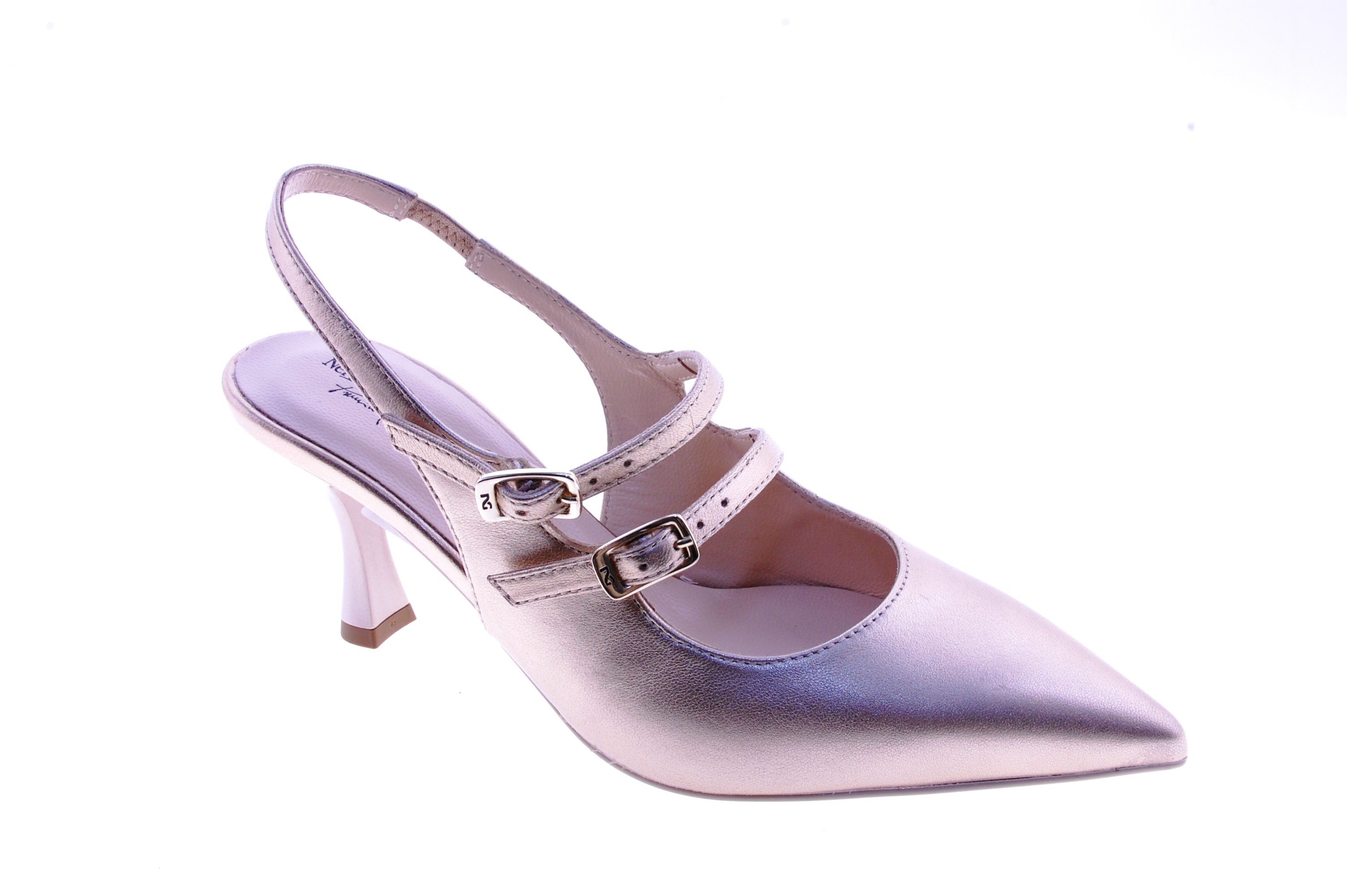 Nero Giardini - Schoen Open Hiel - Leder - Goud