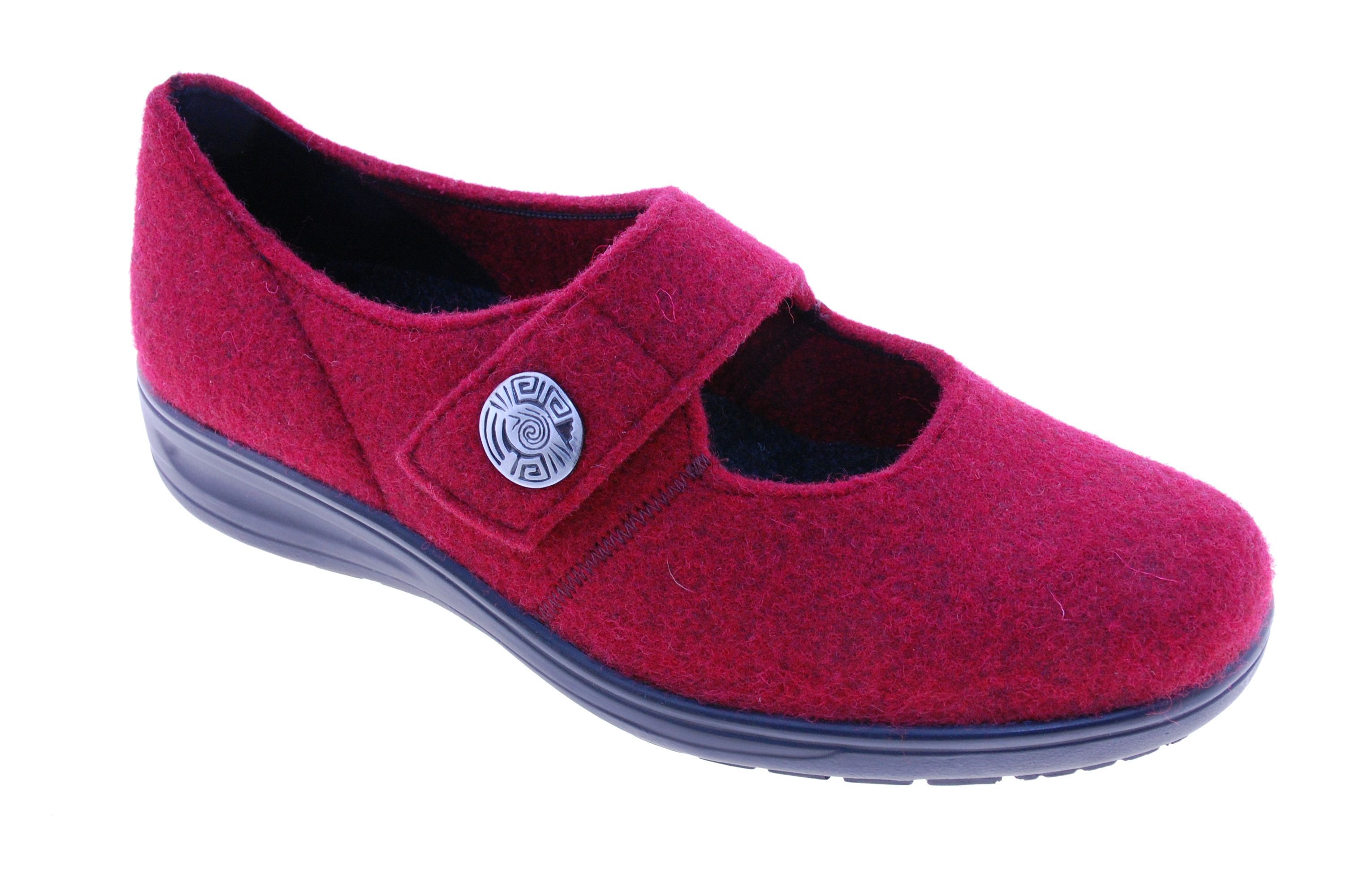 Solidus - Pantoffel - Vilt - Rood