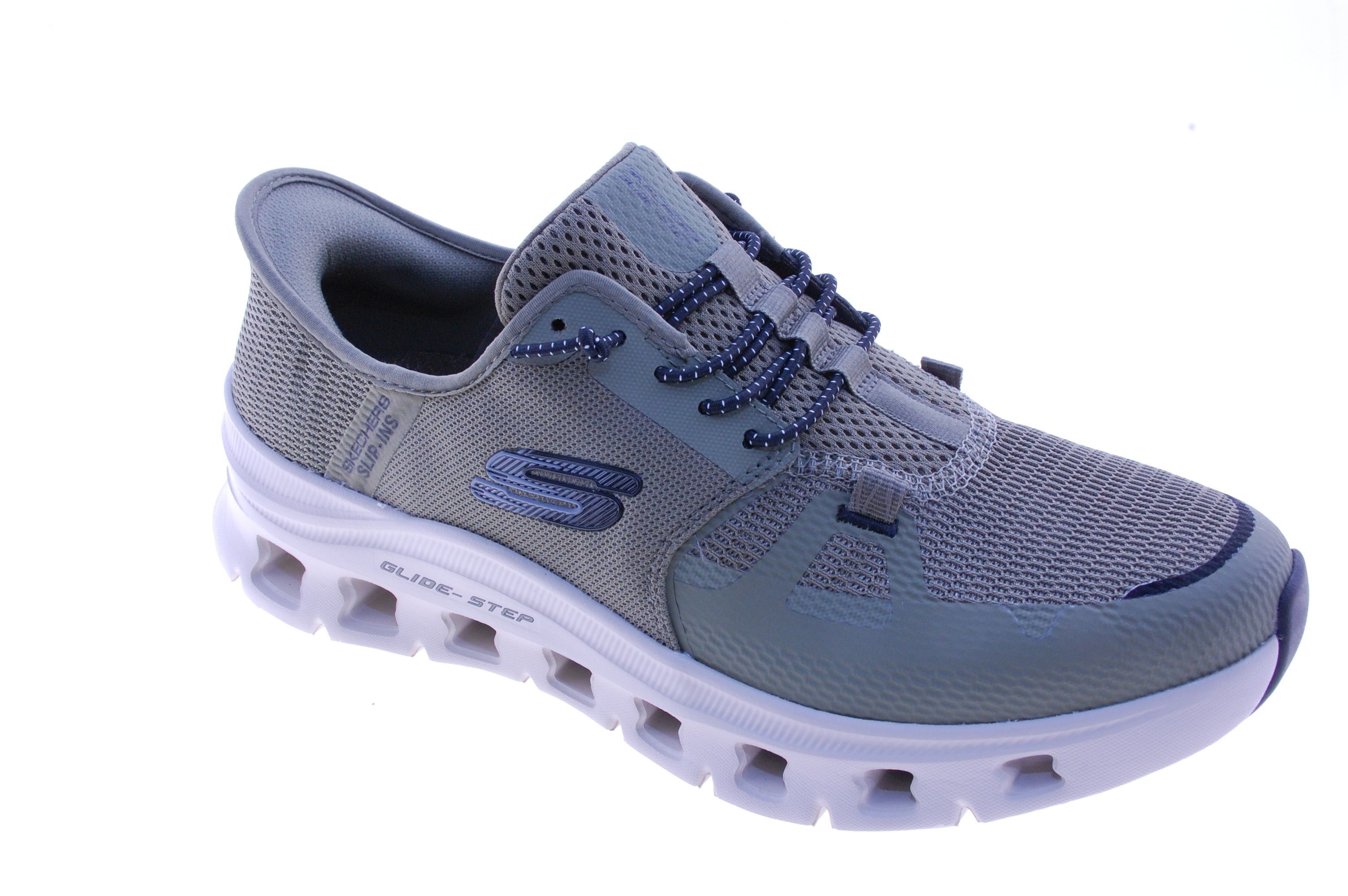 Skechers - Slip In - Stof - Kaki