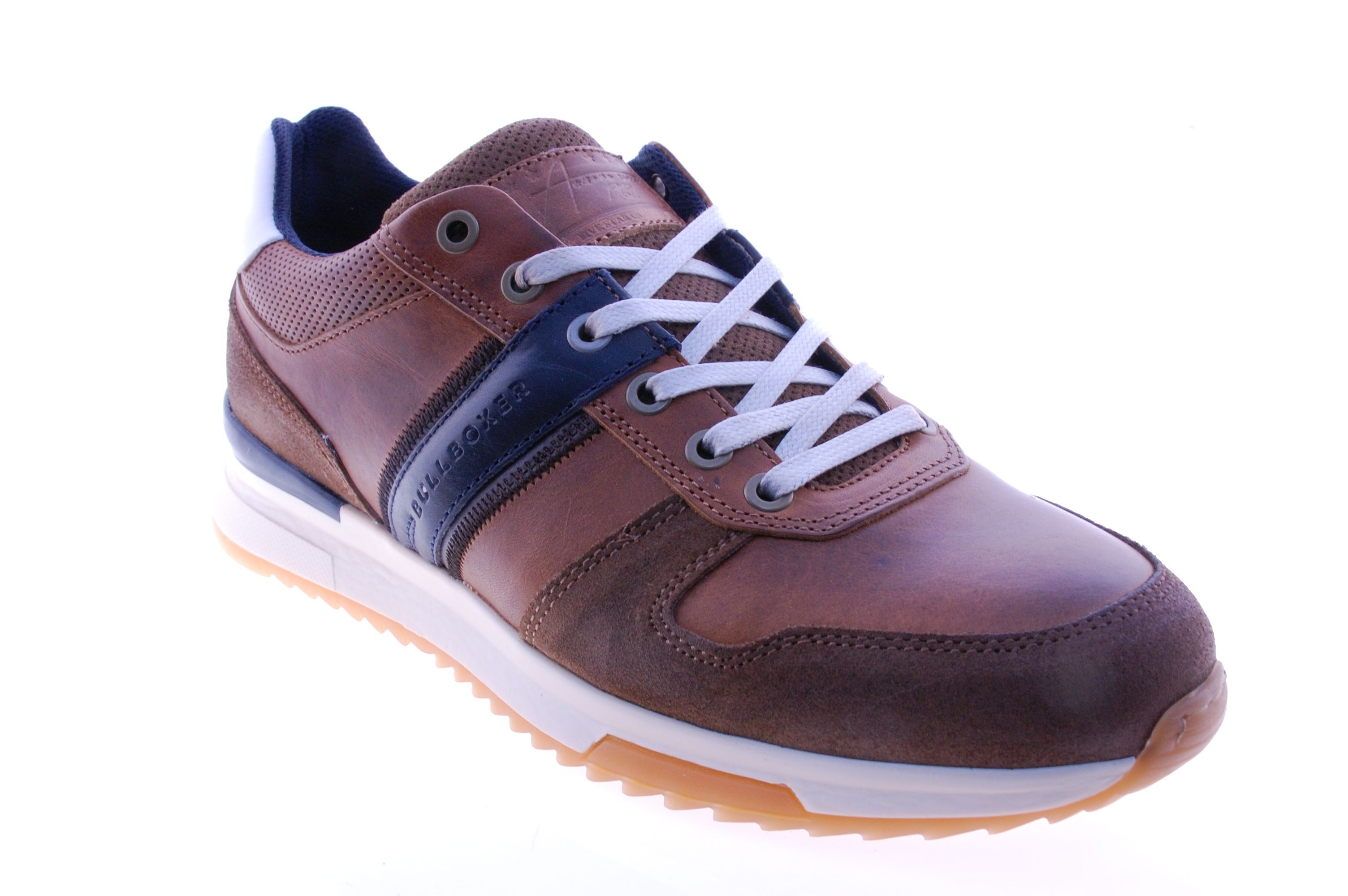 Bullboxer Cognac Leder Sneaker voor heren - Main Image