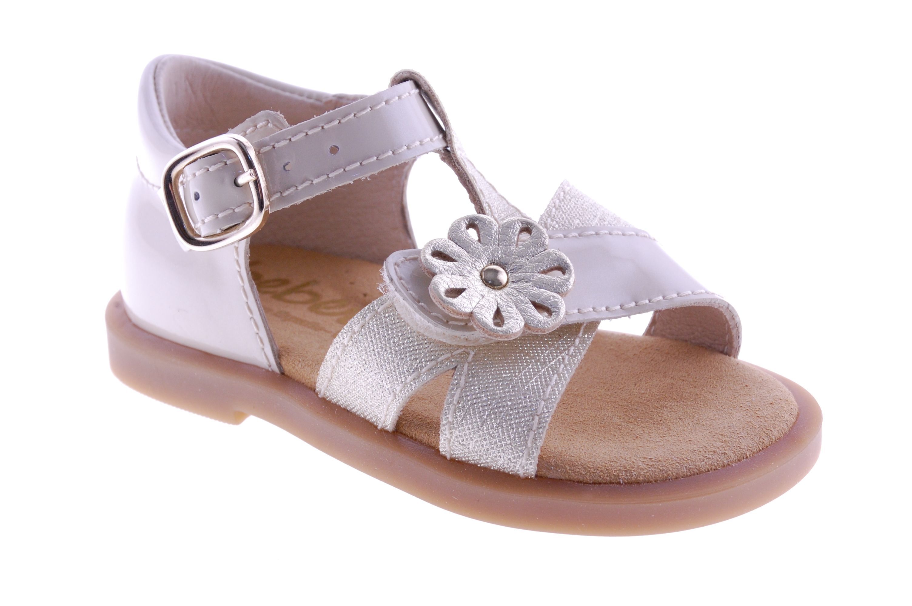 Beberlis - Sandaal - Leder - Beige