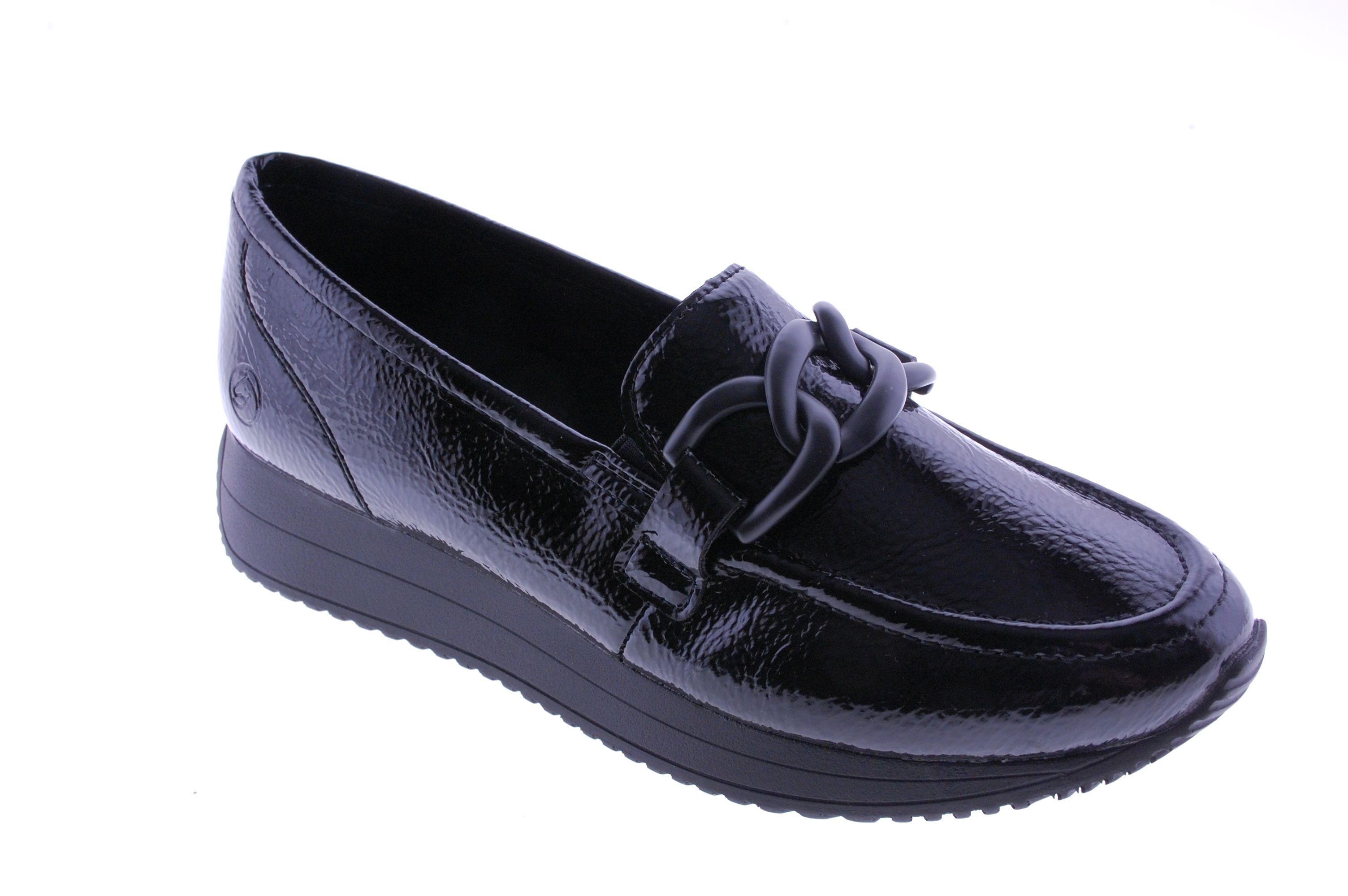 Remonte - Mocassin / Slip On - Lak - Zwart