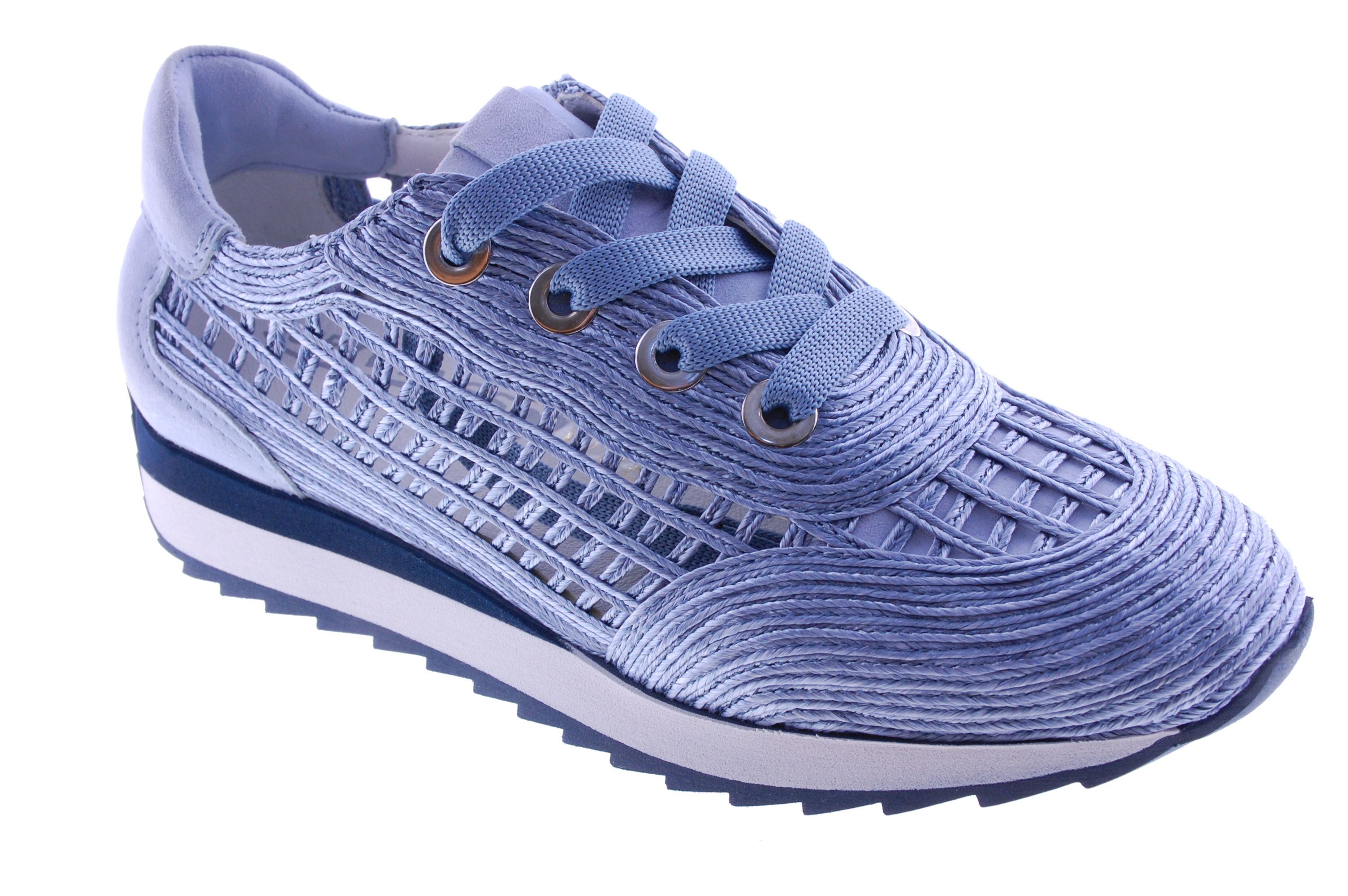 Softwaves - Sneaker - Raffia - Blauw