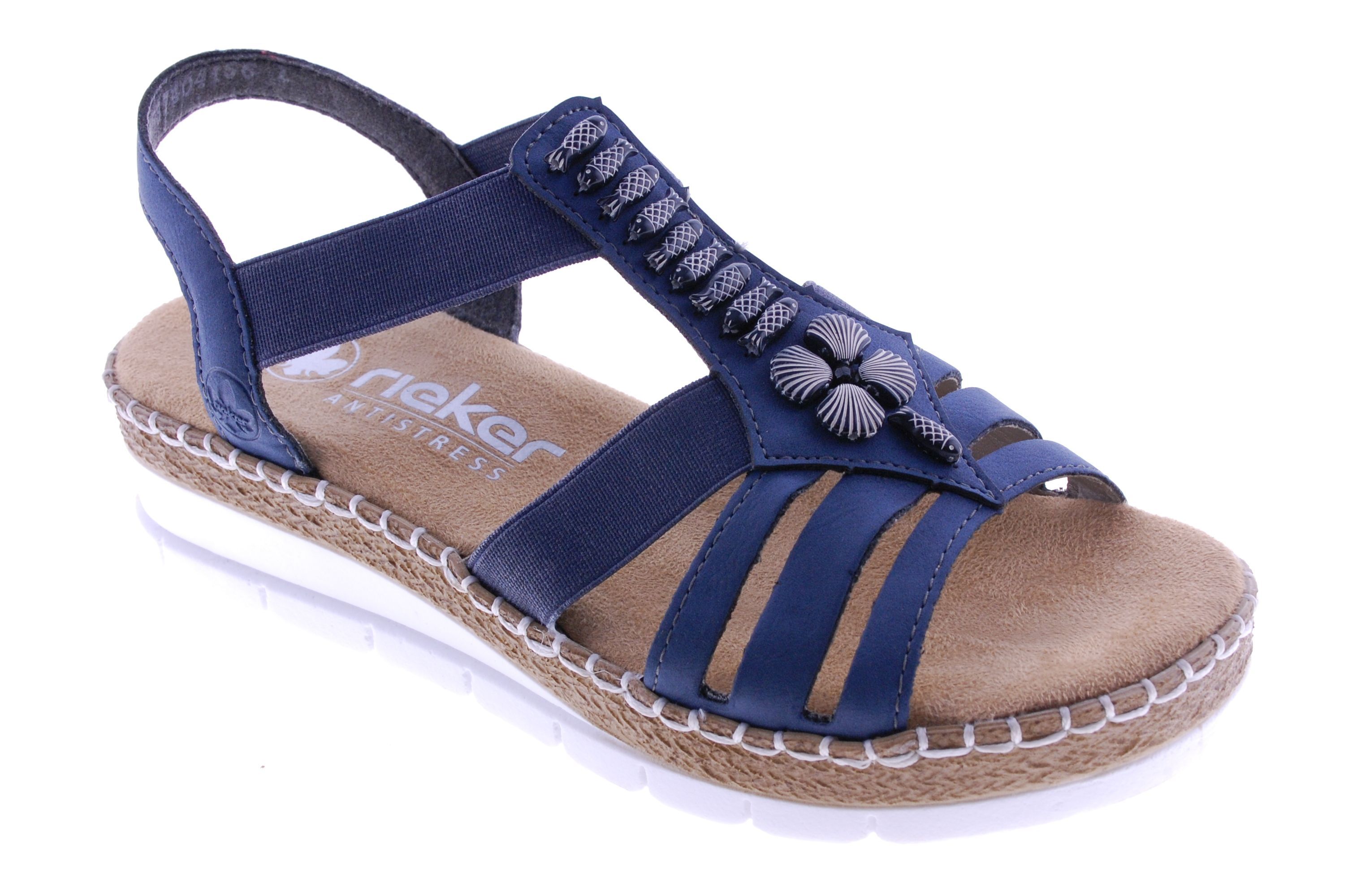 Rieker - Sandaal - Hightech Pu - Blauw