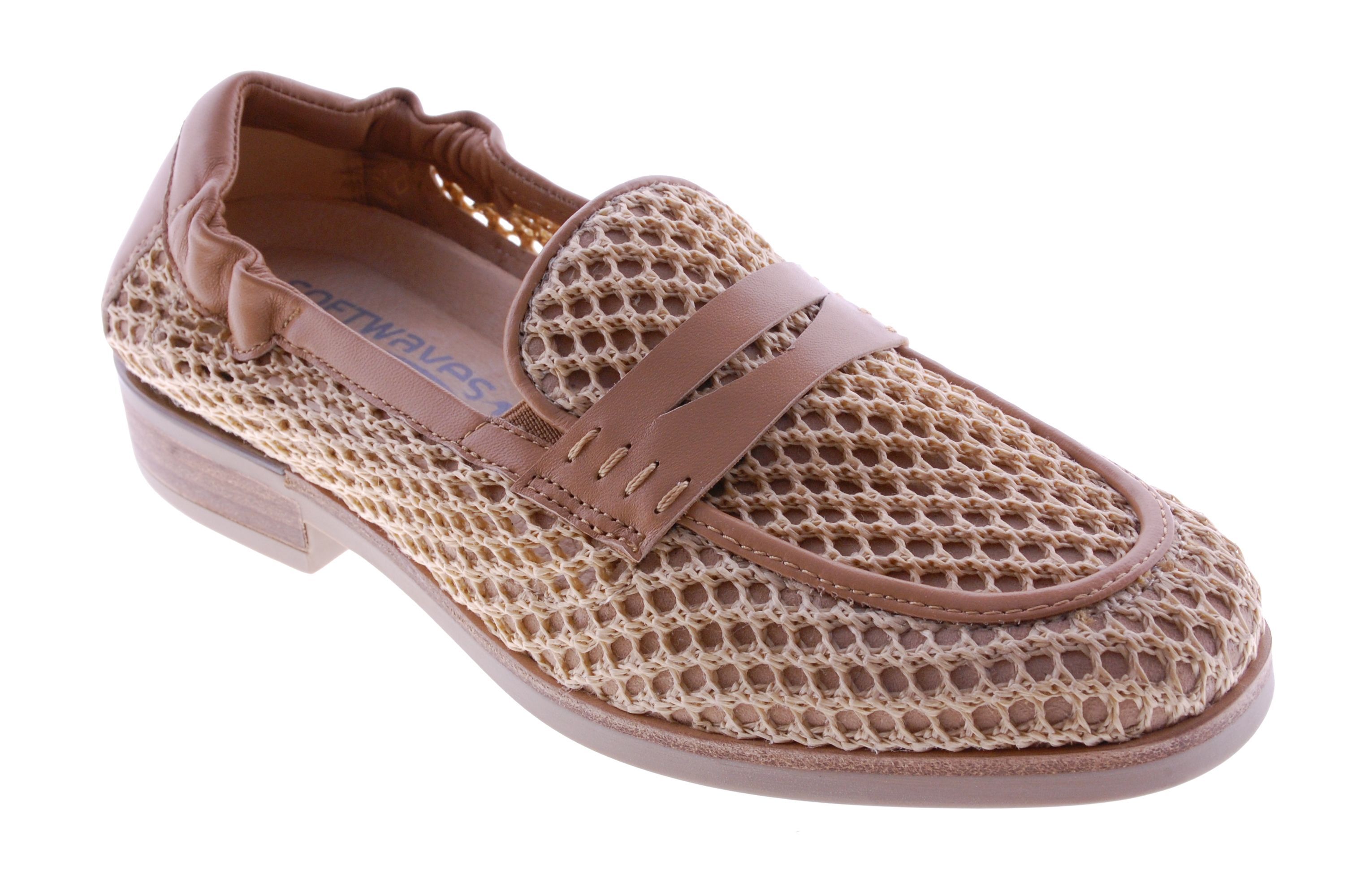Softwaves - Mocassin / Slip On - Raffia - Beige