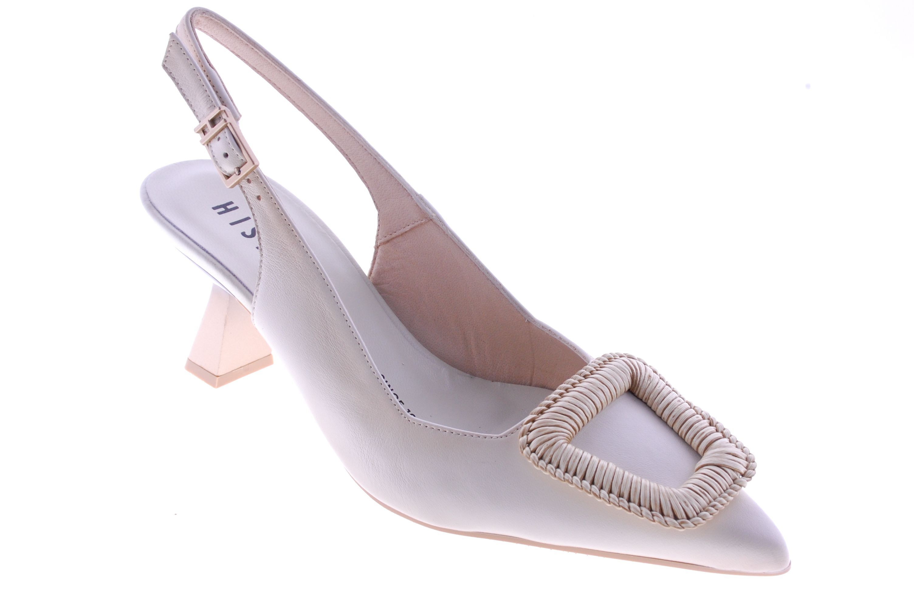 Hispanitas - Schoen Open Hiel - Leder - Beige