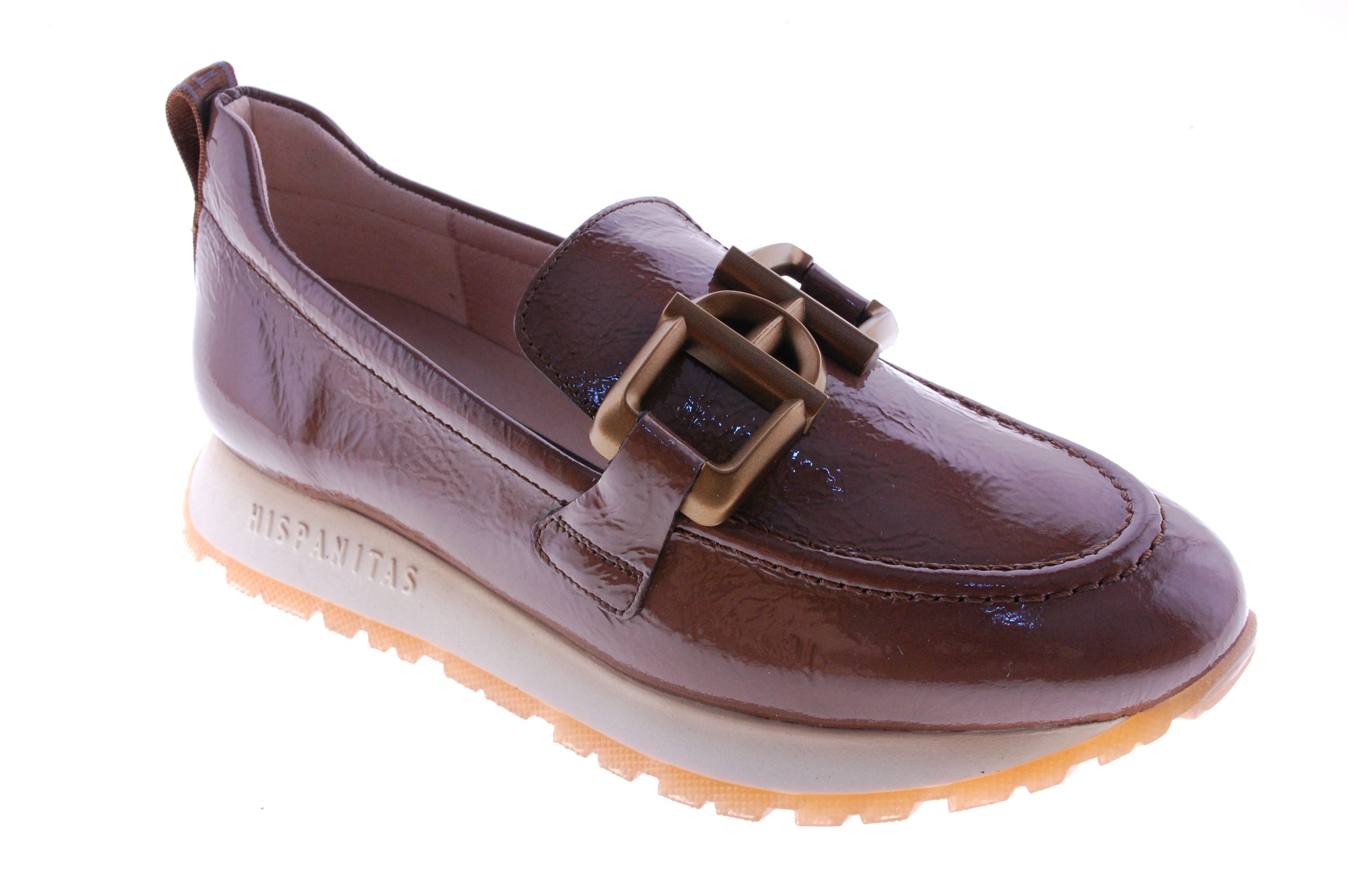Hispanitas - Mocassin / Slip On - Lak - Taupe