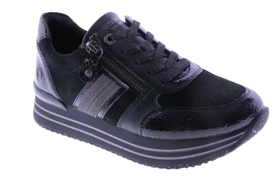 Remonte - Sneaker - Leder - Zwart