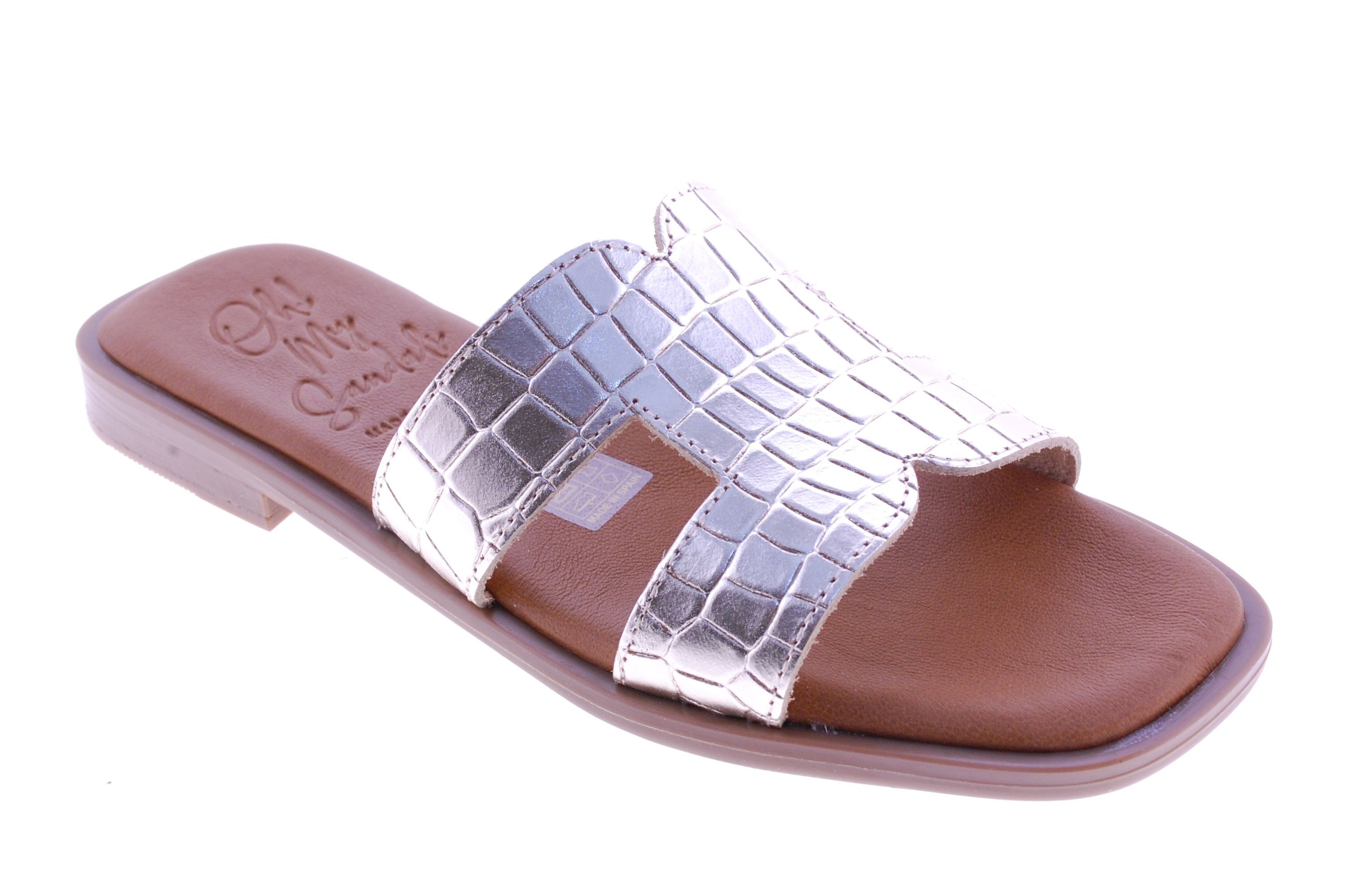 Oh My Sandals ! - Muil - Leder - Goud