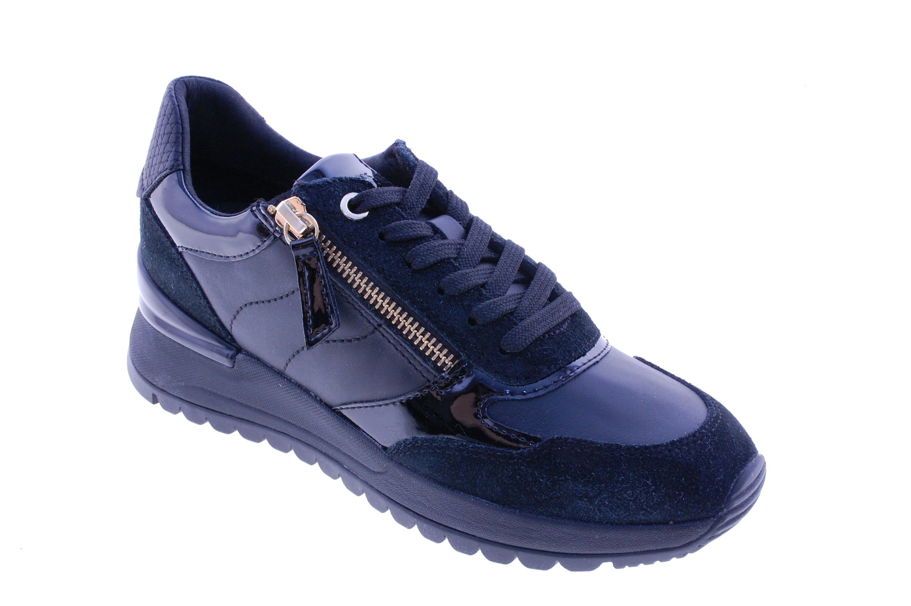 Geox - Sneaker - Leder - Zwart