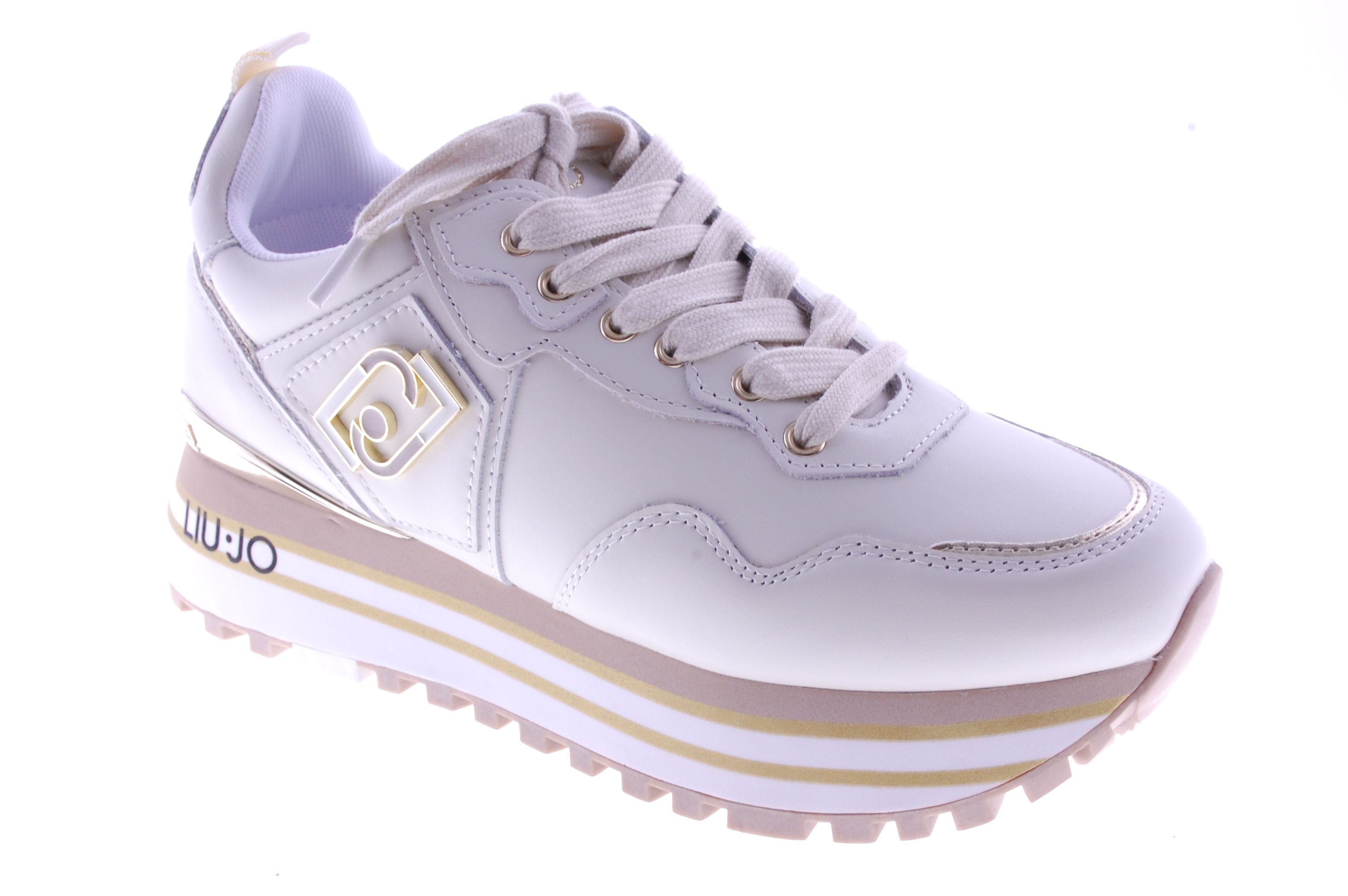 Liu Jo Beige Leder Sneaker voor | Schoenen