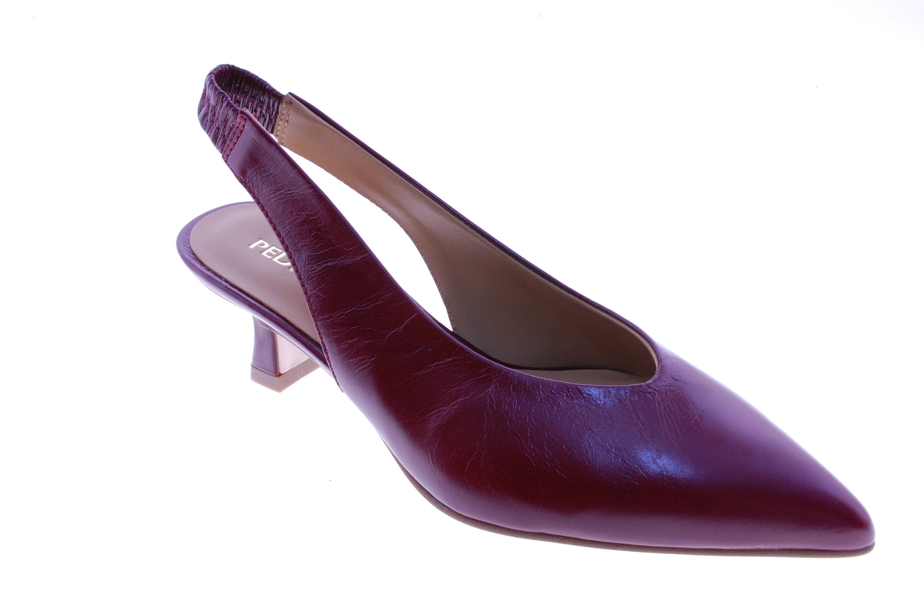 Pedro Miralles - Schoen Open Hiel - Leder - Bordeaux