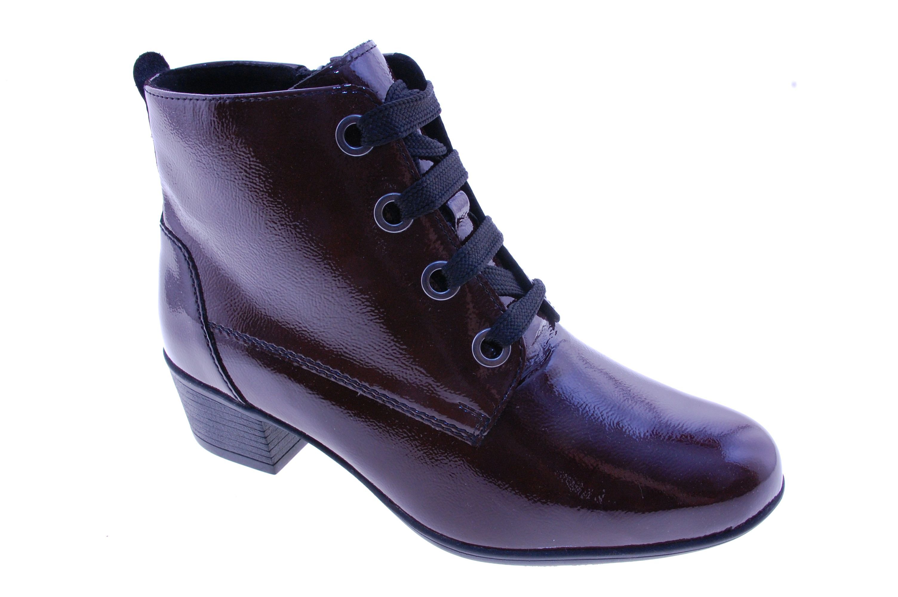 Solidus - Enkellaars - Lak - Bordeaux