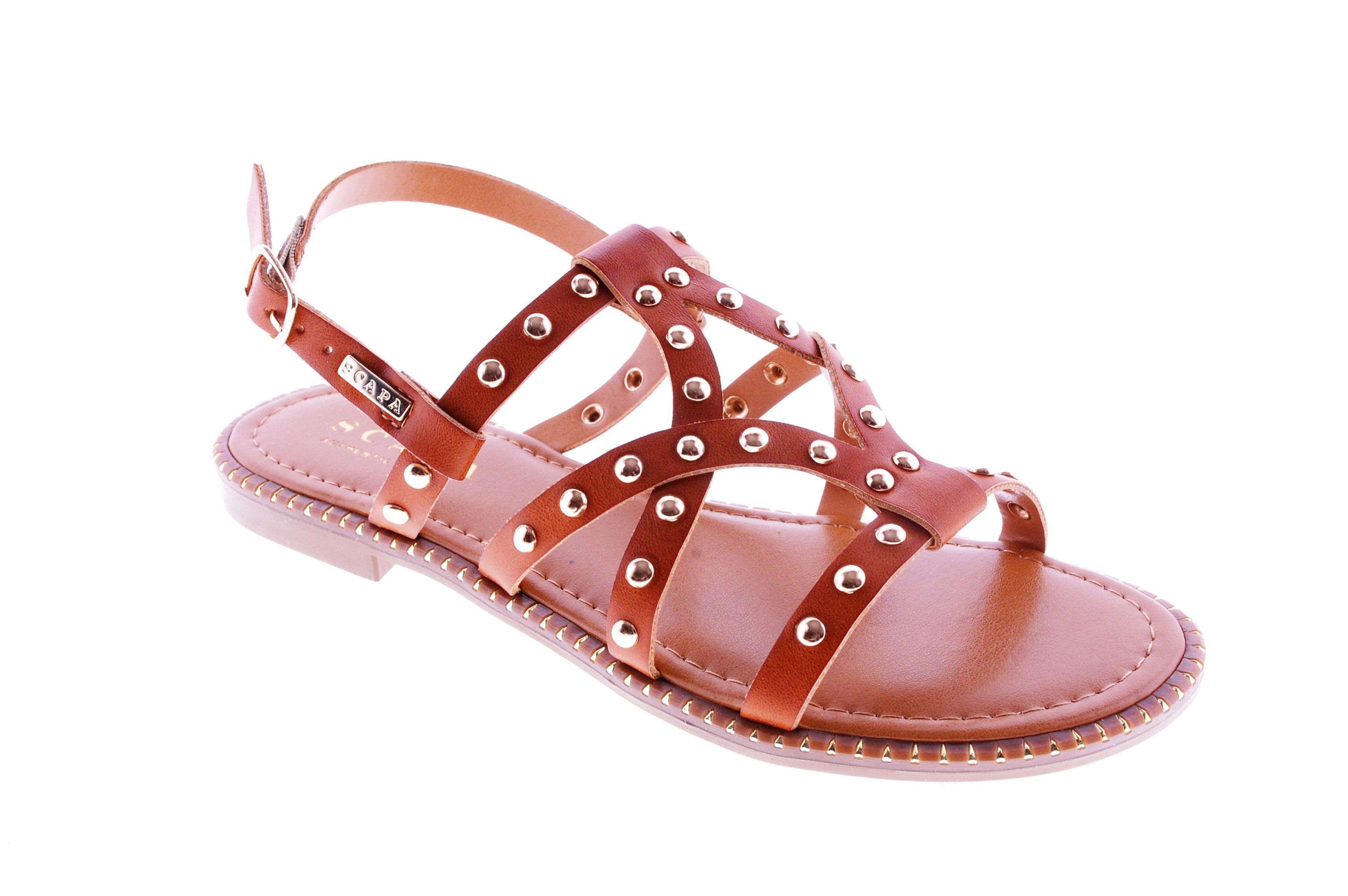 Scapa - Sandaal - Leder - Cognac