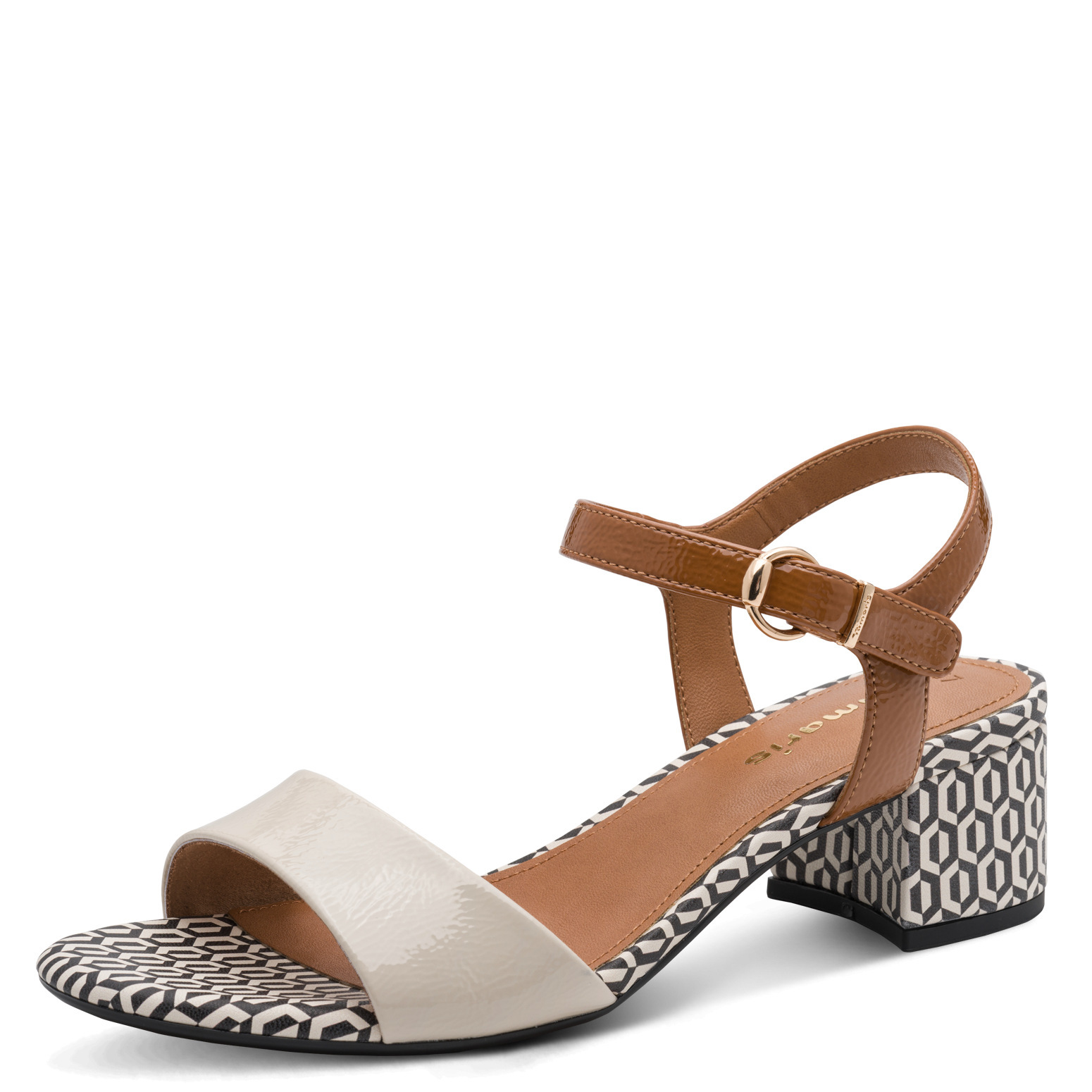 Tamaris - Sandaal - Lak - Beige