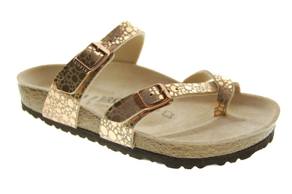 Birkenstock - Muil - Kroko - Goud