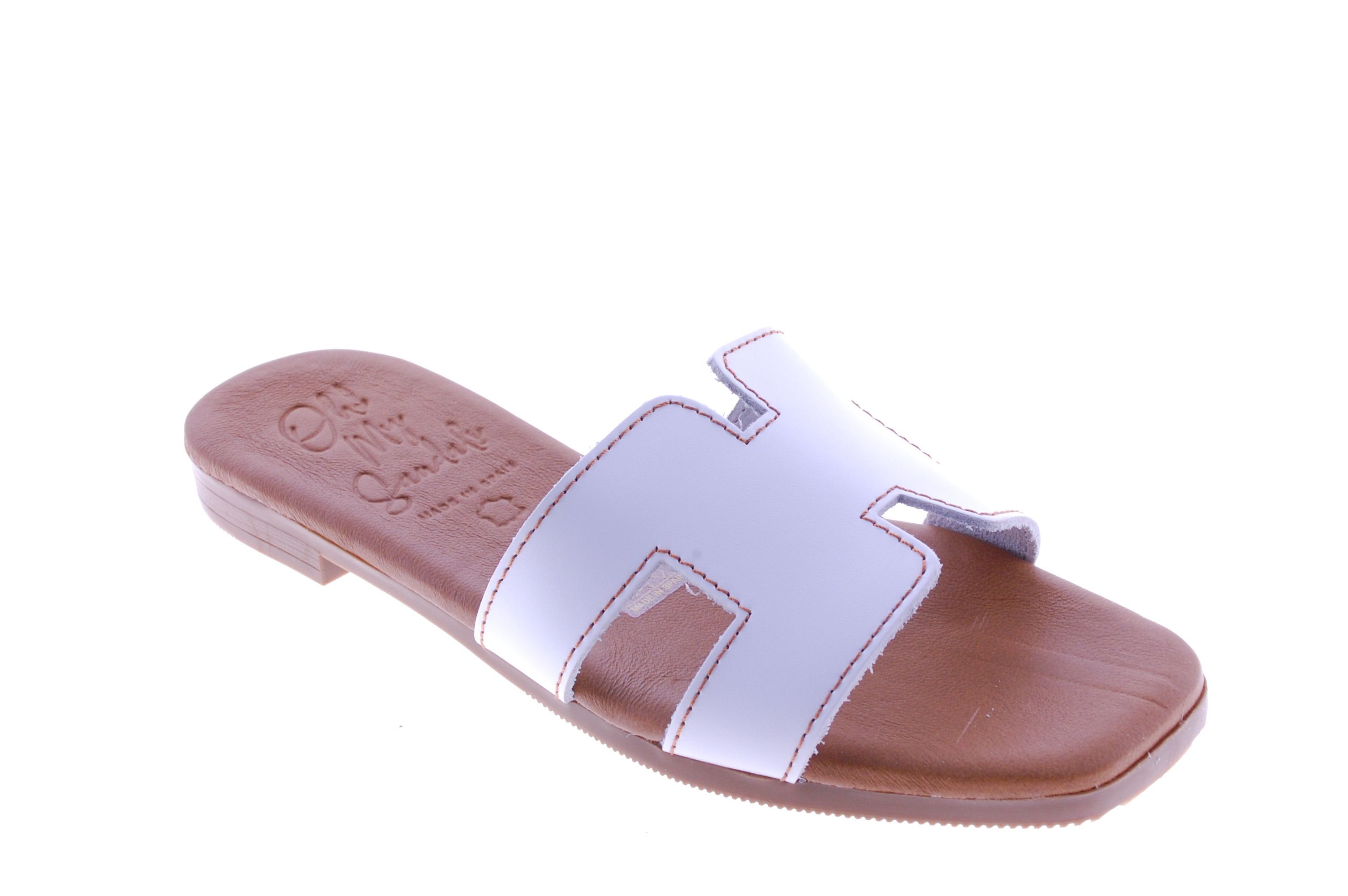 Oh My Sandals ! - Muil - Leder - Wit