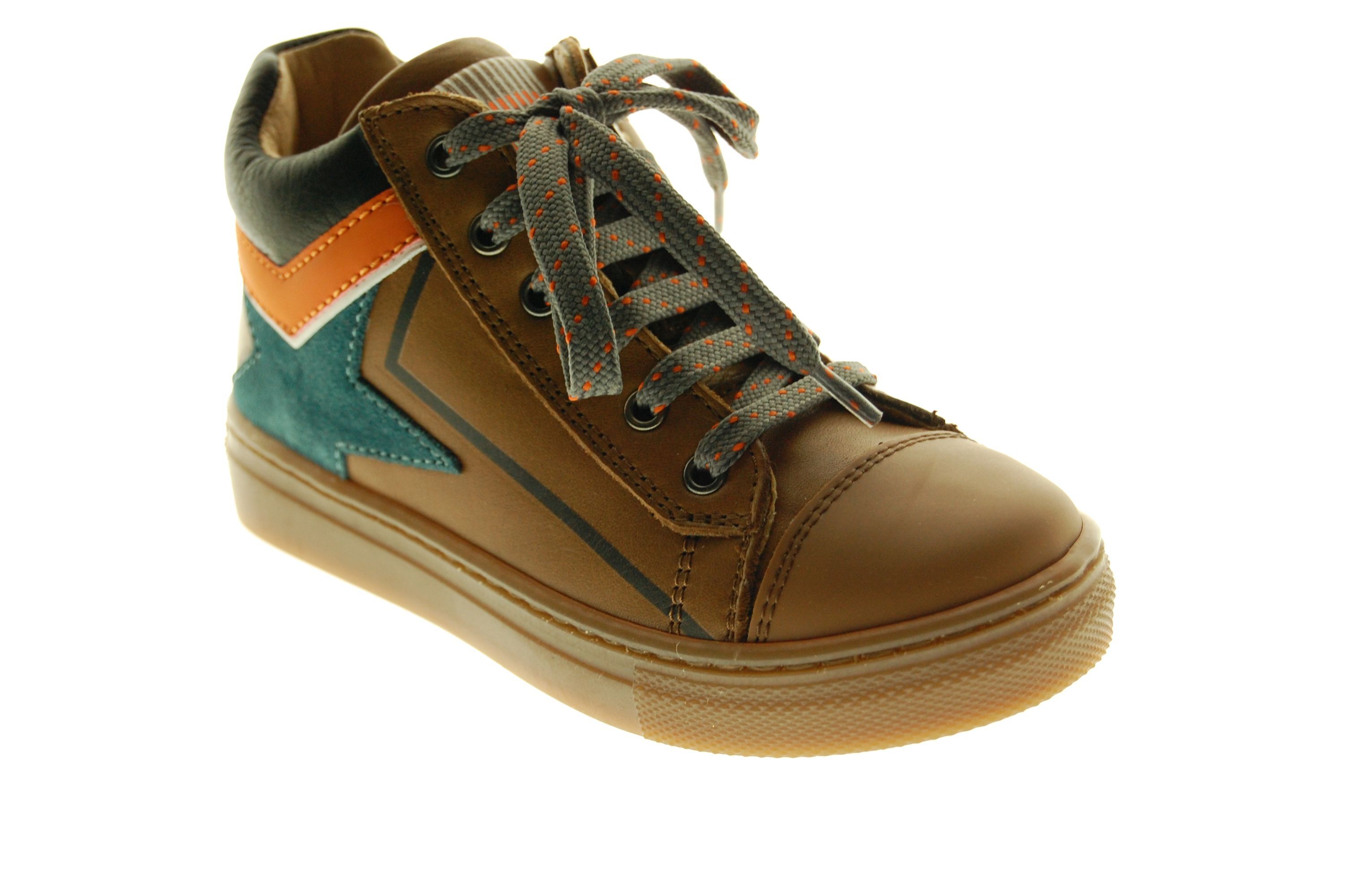 Romagnoli Cognac Leder Bottin voor kids jongens | Schoenen Ruytings