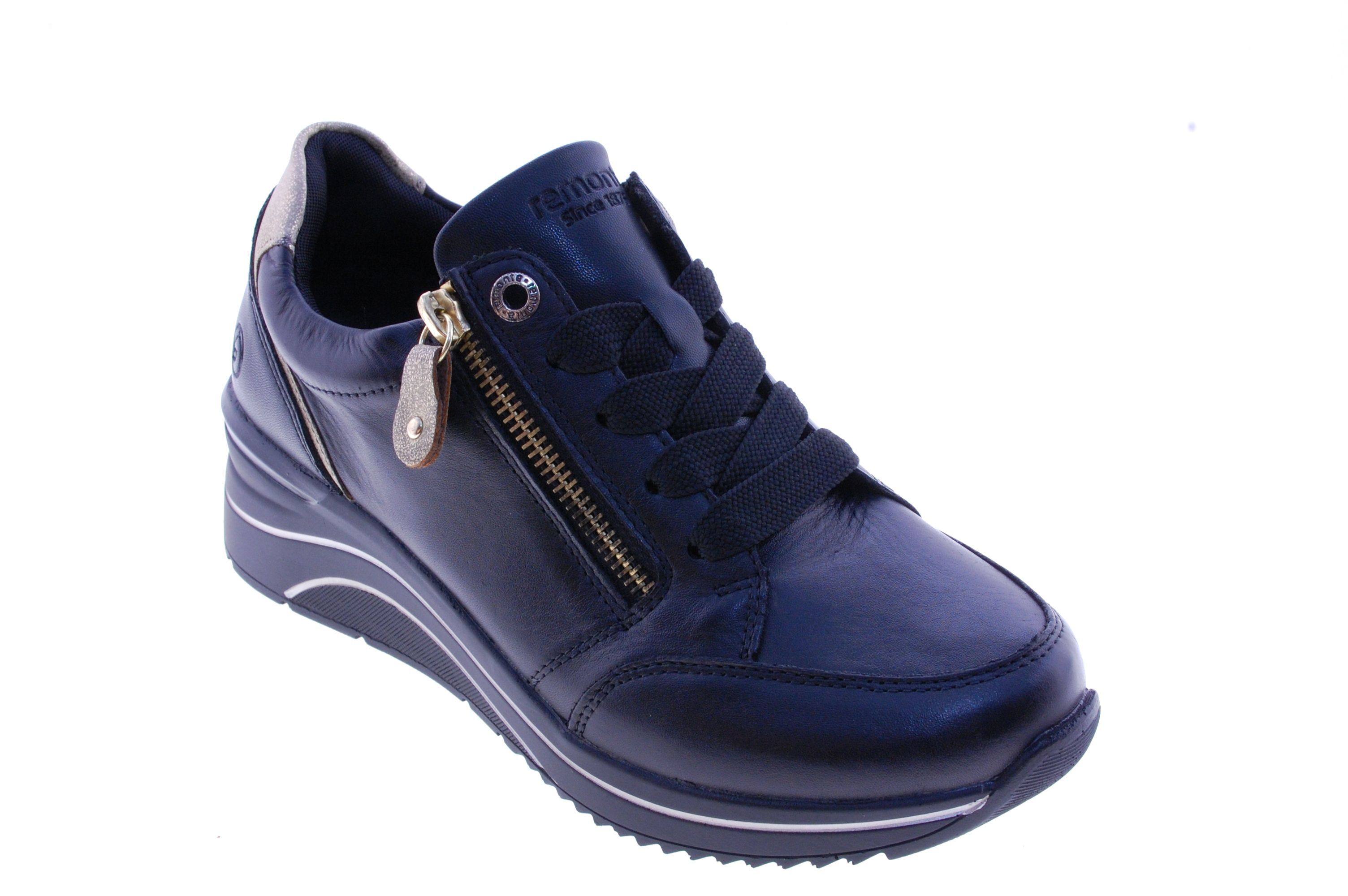 Remonte - Sneaker - Leder - Zwart